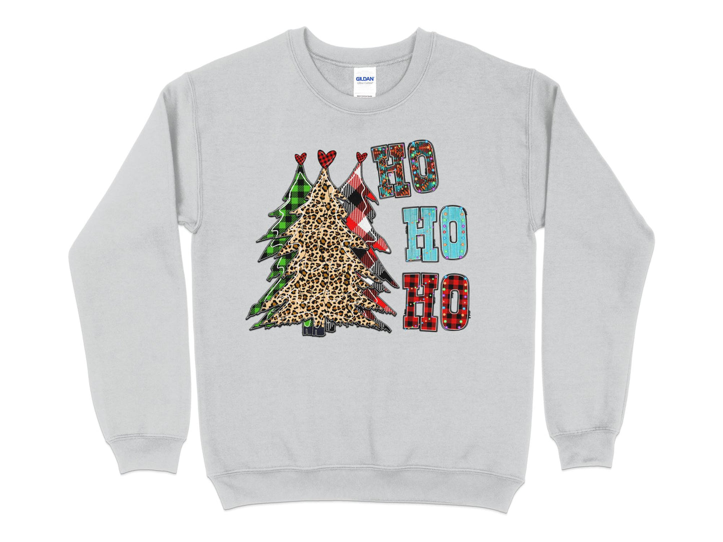 Christmas Plaid Buffalo Print Tree Sweatshirt, Merry Christmas Shirt, Christmas Family Shirt, Christmas Sweatshirt, Christmas Gift - Mardonyx Sweatshirt S / Sport Grey