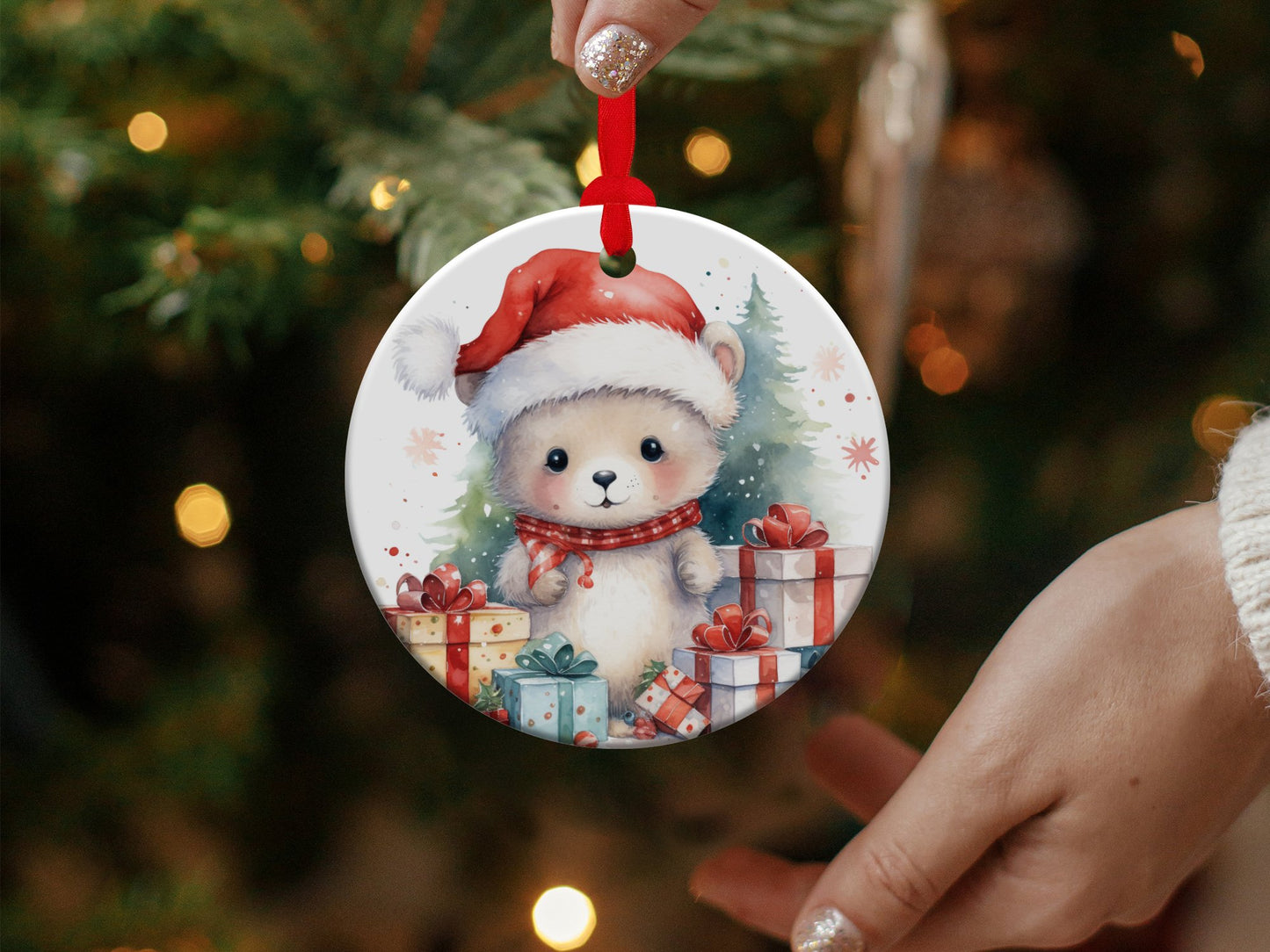 Baby Bear Christmas Ornament - Mardonyx Ornament