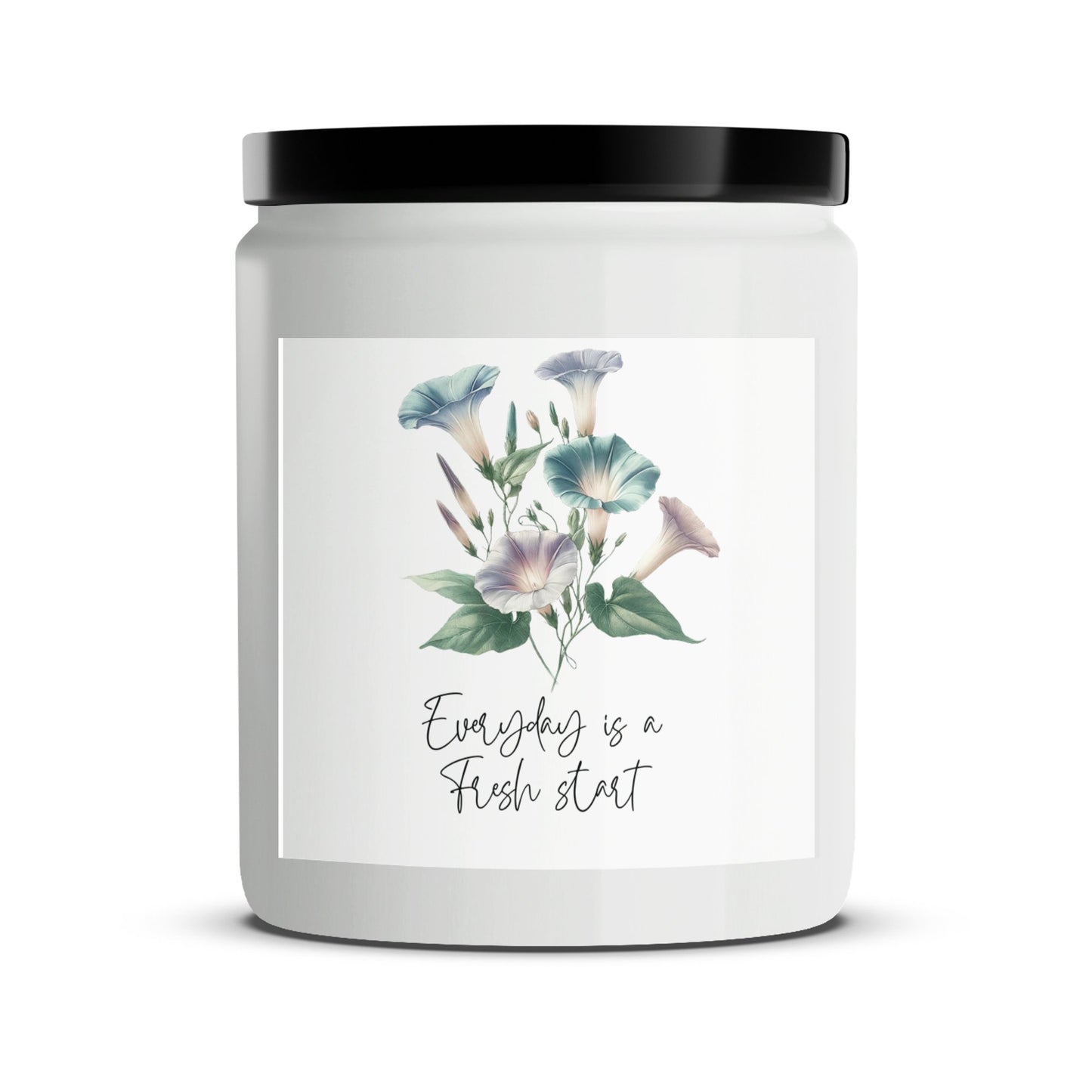 Floral Scented Candle, Everyday is a Fresh Start, Hand-poured Soy Candle, Relaxing Home Decor - Mardonyx