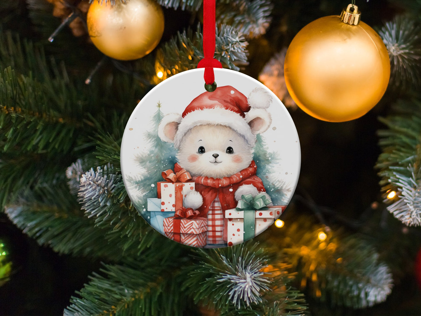 Baby Bear Christmas Ornament - Mardonyx Ornament