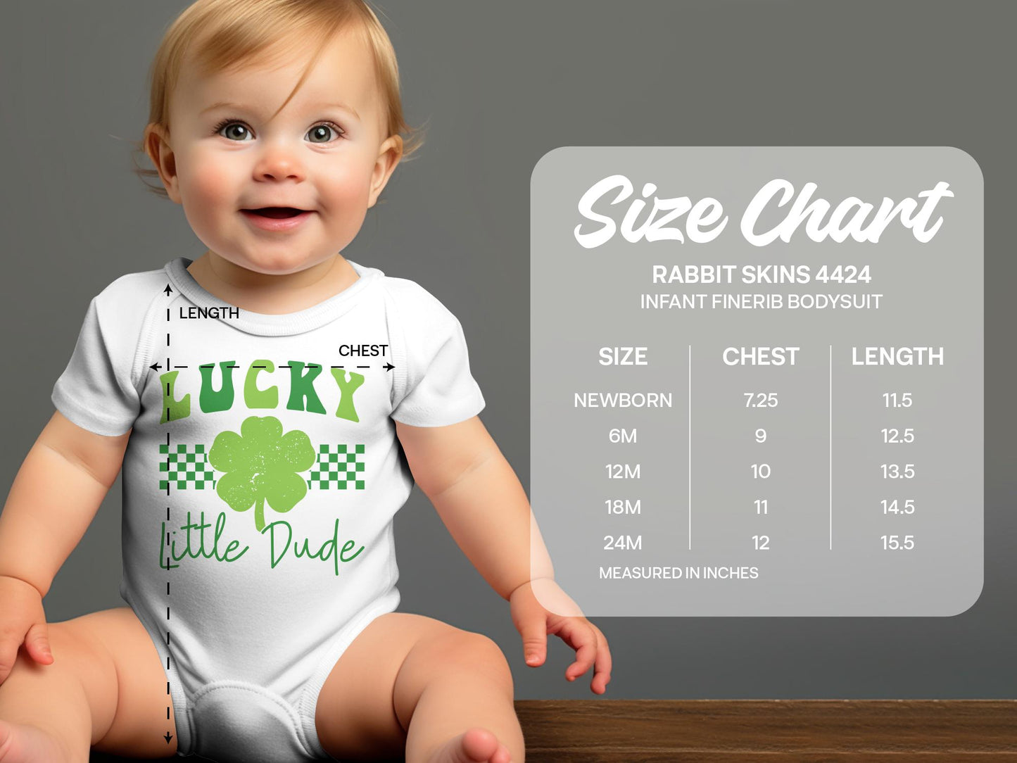 Lucky Little Dude Onesie, St Patrick's Day Baby Bodysuit, Green Clover Infant Romper, Cute Spring Outfit, Newborn Gift Idea - Mardonyx