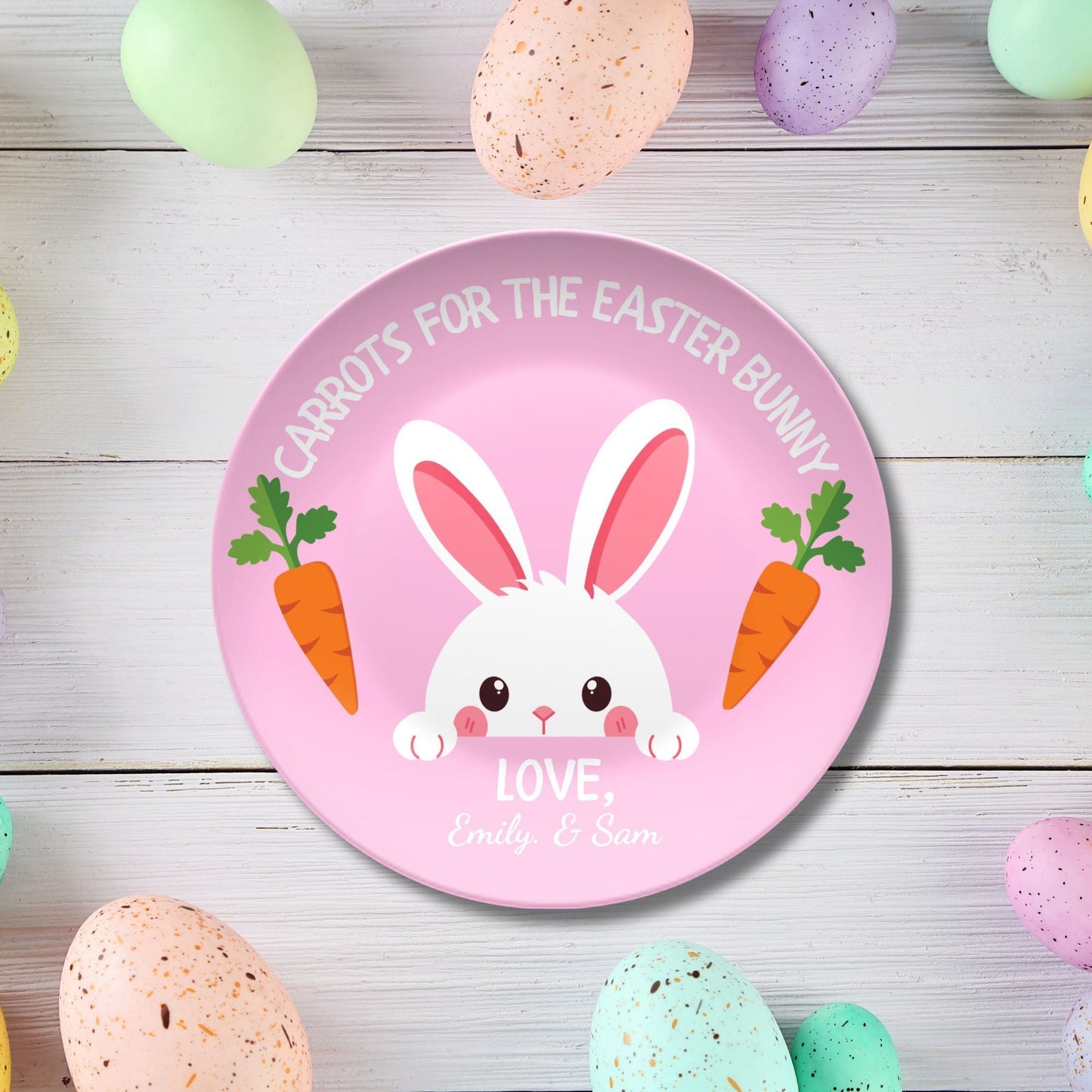 Personalized Easter Gift - Unbreakable Easter Plate - 1st Easter Gift - Personalized Easter Bunny Plate for Kids - Easter Basket - First Easter