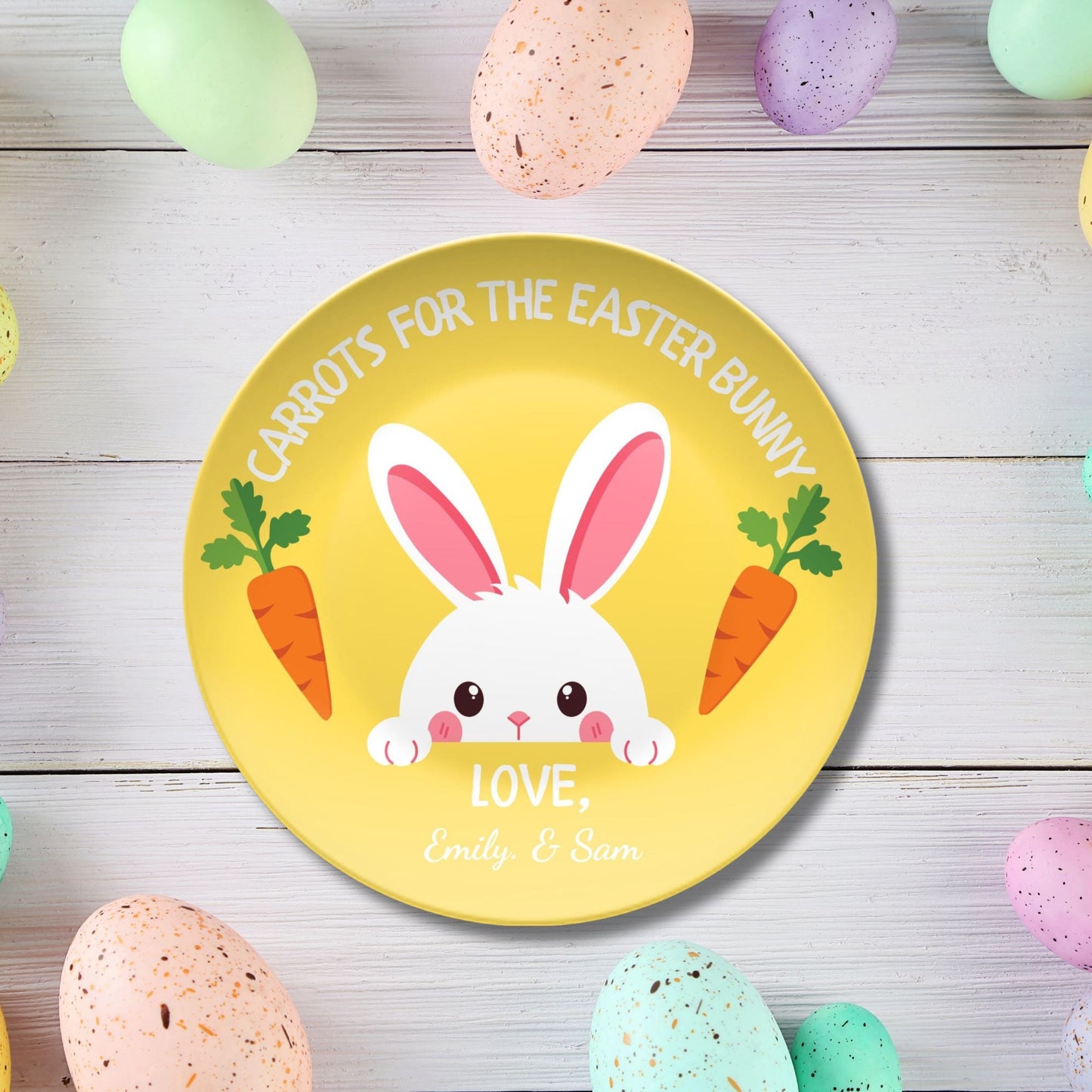Personalized Easter Gift - Unbreakable Easter Plate - 1st Easter Gift - Personalized Easter Bunny Plate for Kids - Easter Basket - First Easter