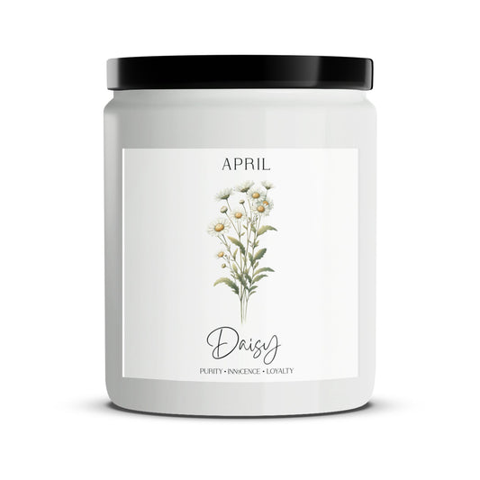 April Daisy Scented Candle, Floral Spring Aroma, Botanical Home Decor, Gift for Mother's Day - Mardonyx