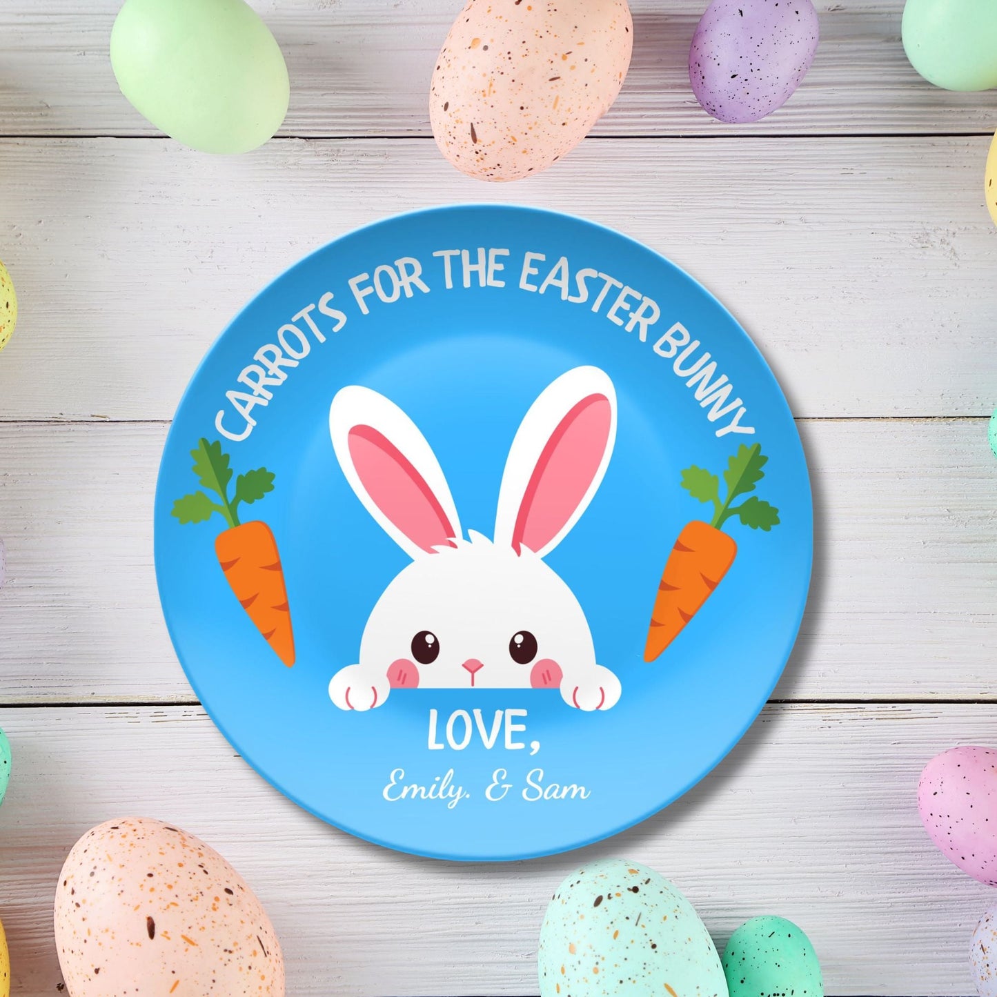 Personalized Easter Gift - Unbreakable Easter Plate - 1st Easter Gift - Personalized Easter Bunny Plate for Kids - Easter Basket - First Easter
