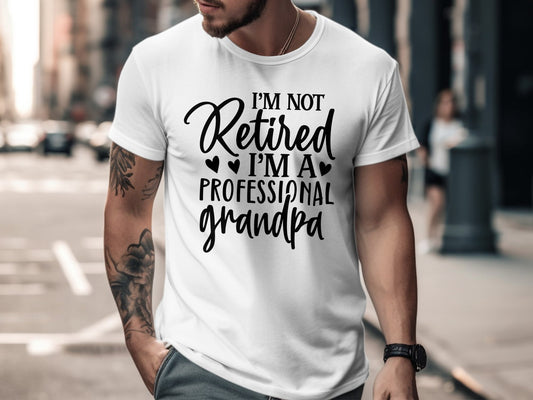 Men's I'm Not Retired I'm A Professional Grandpa T-Shirt - Mardonyx T-Shirt