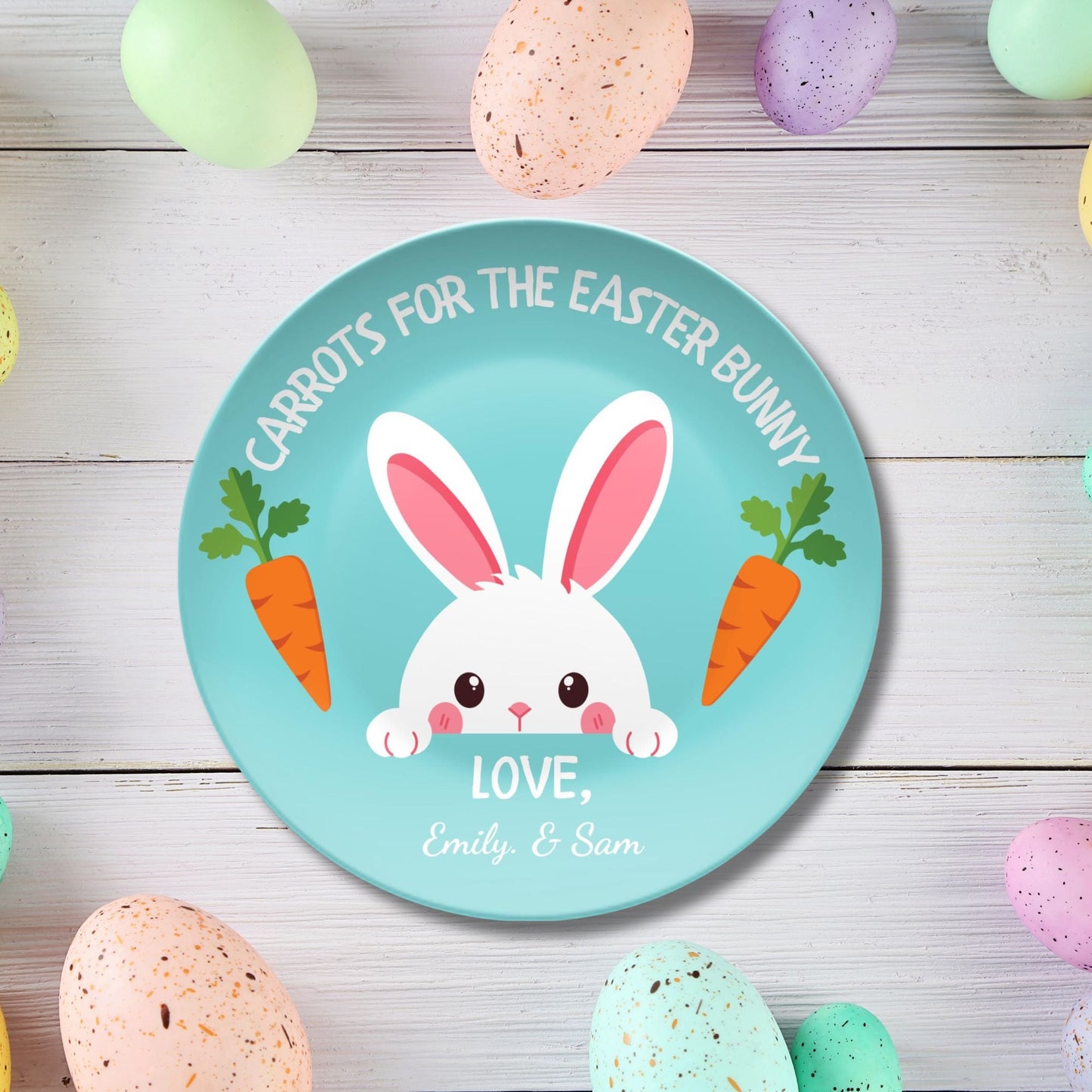 Personalized Easter Gift - Unbreakable Easter Plate - 1st Easter Gift - Personalized Easter Bunny Plate for Kids - Easter Basket - First Easter