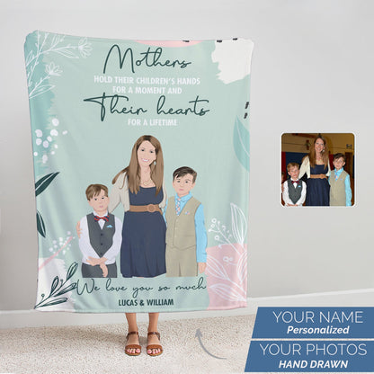 Personalized Mother's Day Photo Blanket