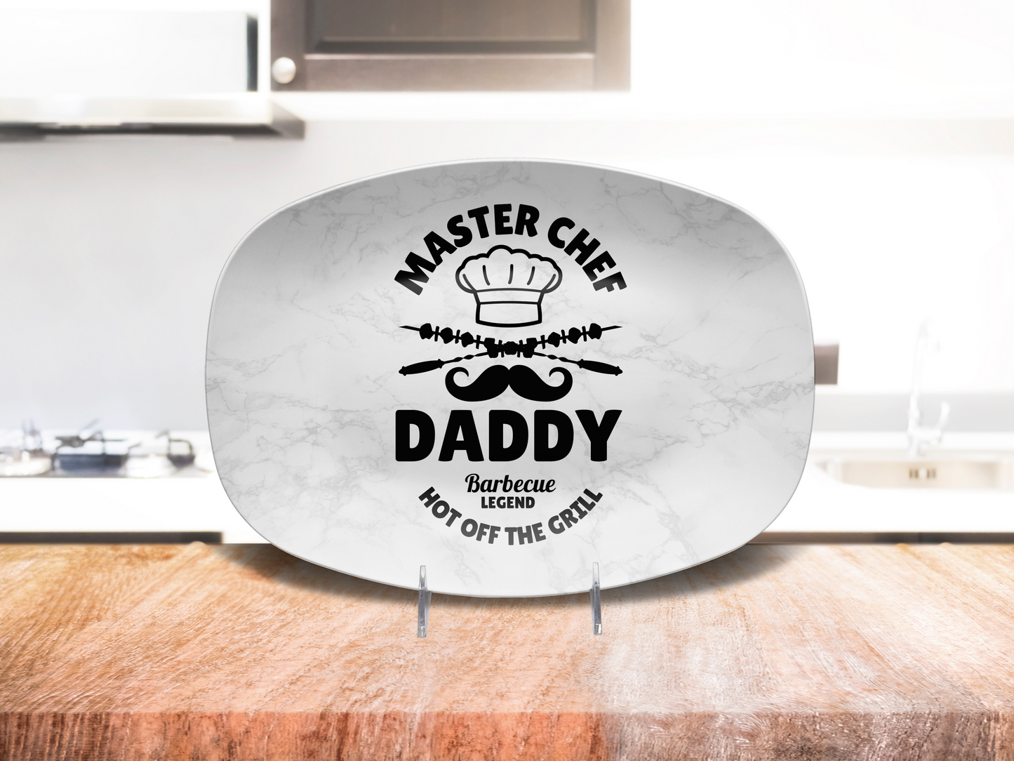 Personalized Platter - Custom Barbecue Platter - Grilling Gift for Dad, Grandpa, Uncle