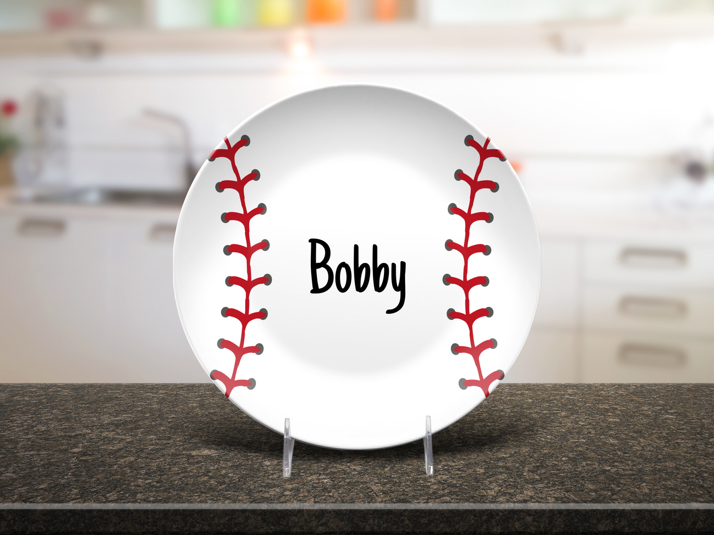 Baseball Lover Child Dinner Plate