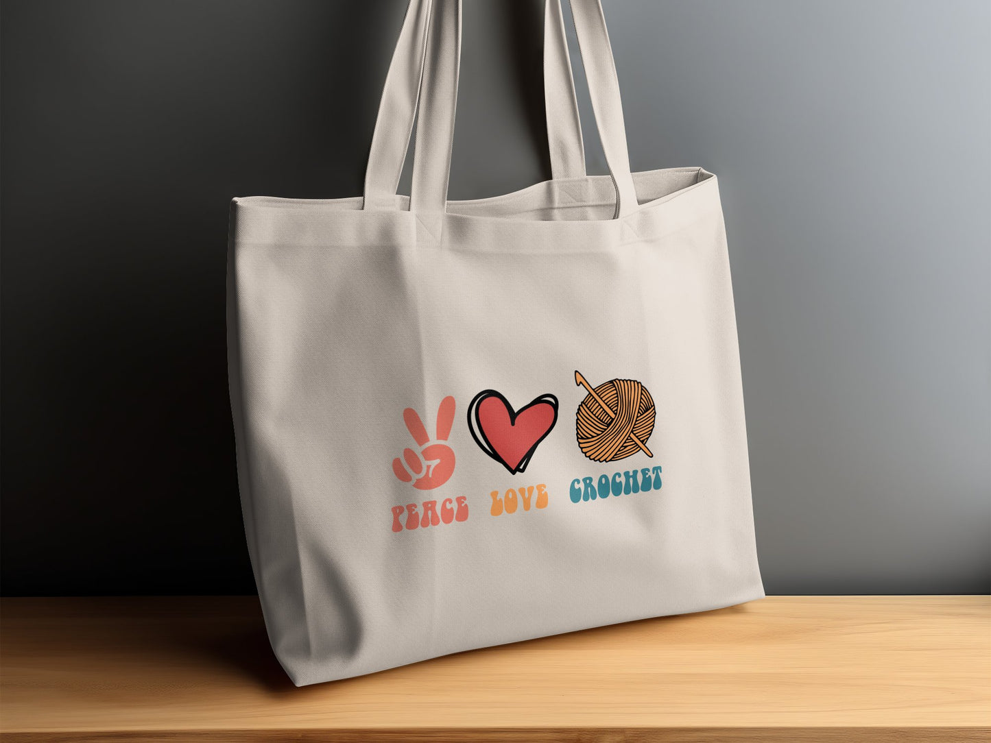 Crocheter Gift, Crocheting Yarn Tote Bag, Project Bag, Gift for Crocheter, Hobby Craft Bag - Mardonyx Bags