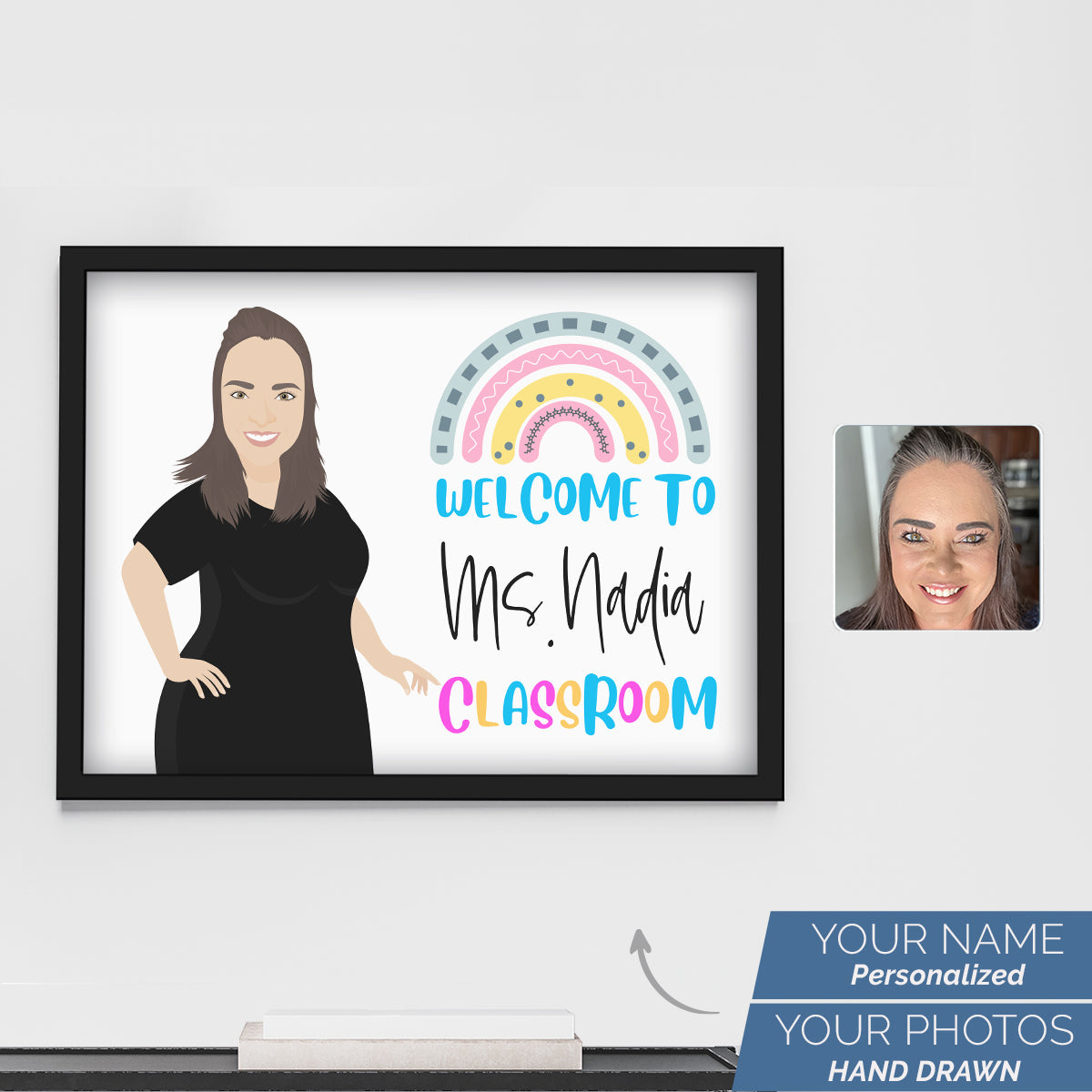 Personalized Teacher Appreciation - Welcome to Classroom Picture Frame