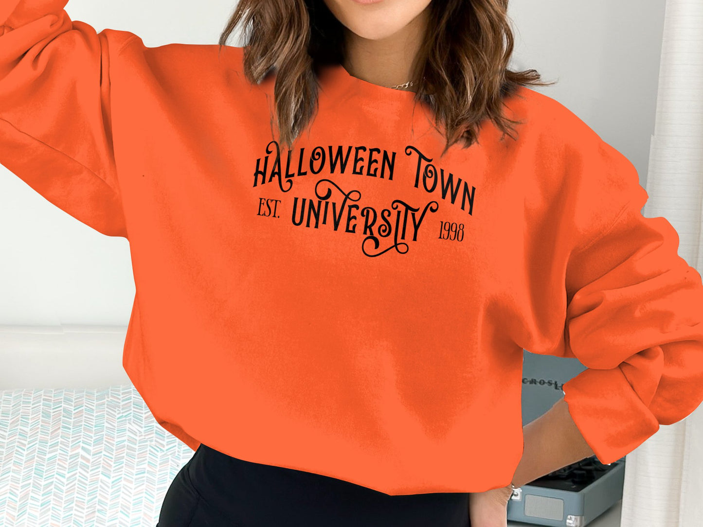 Halloween Town University Sweatshirt, Halloween Sweatshirt, Halloween Disney Shirt, Mickey Halloween Shirt - Mardonyx Sweatshirt