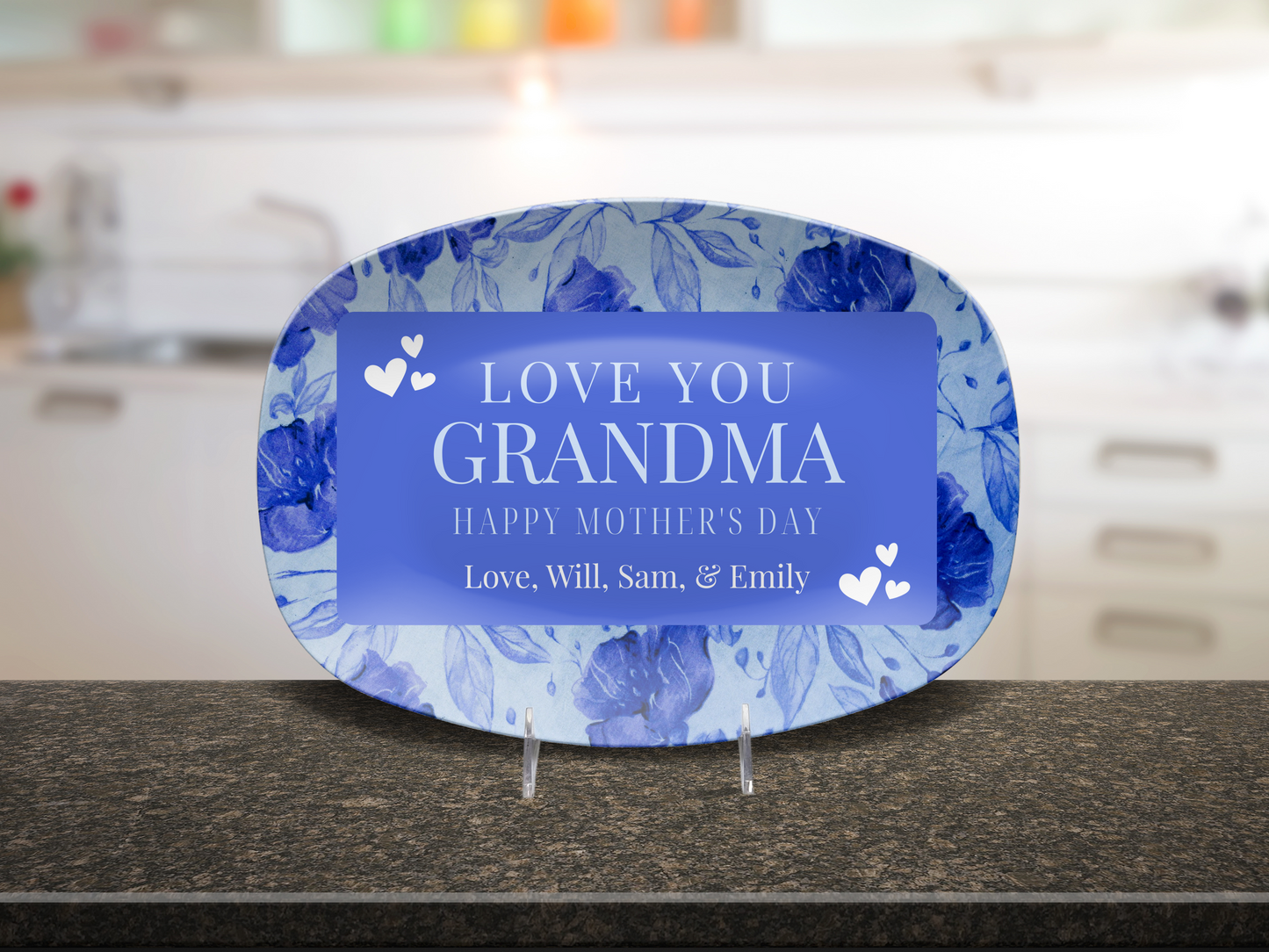 Gift for Grandma - Personalized Mother's Day Platter