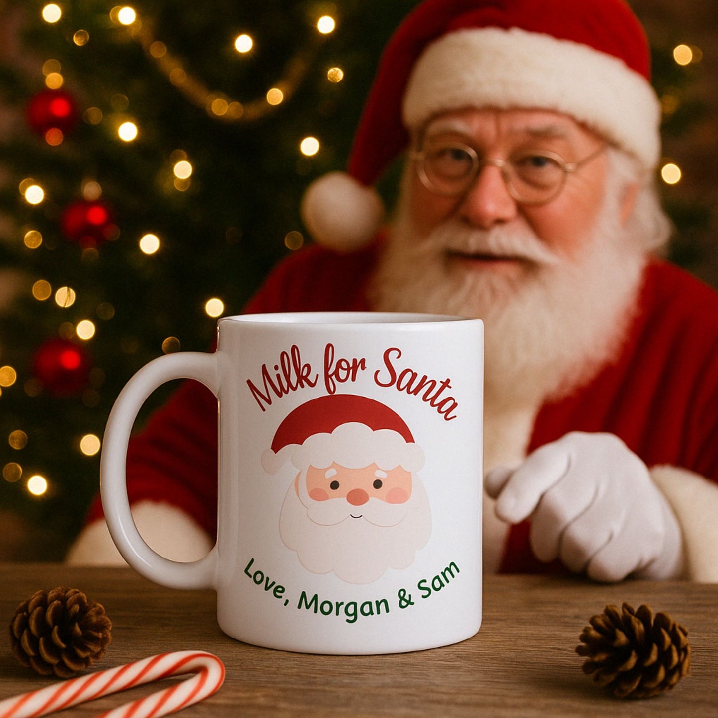 Personalized Milk for Santa Unbreakable Mug - Christmas Eve Cup