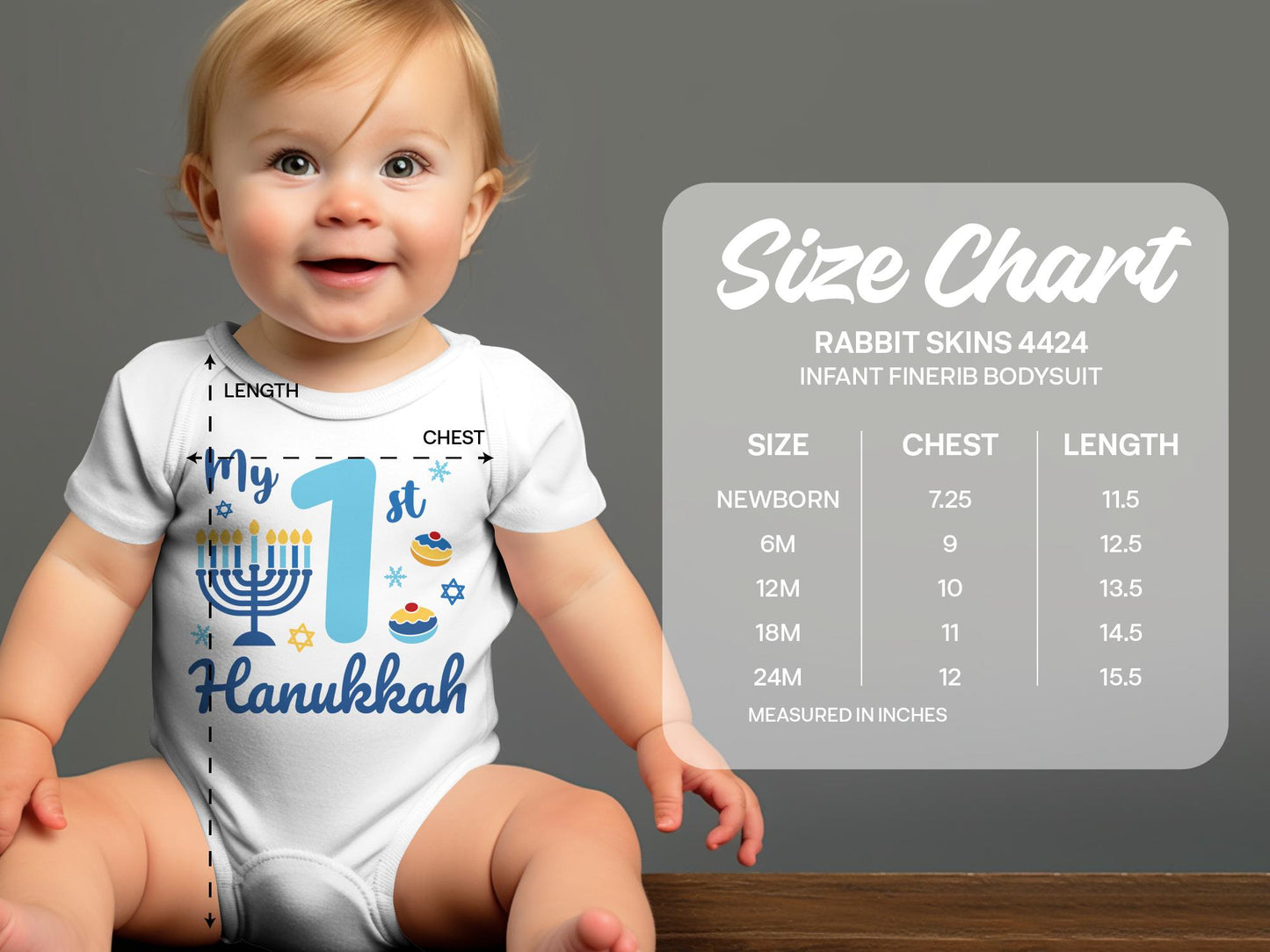 Baby's First Hanukkah Bodysuit - Mardonyx T-Shirt