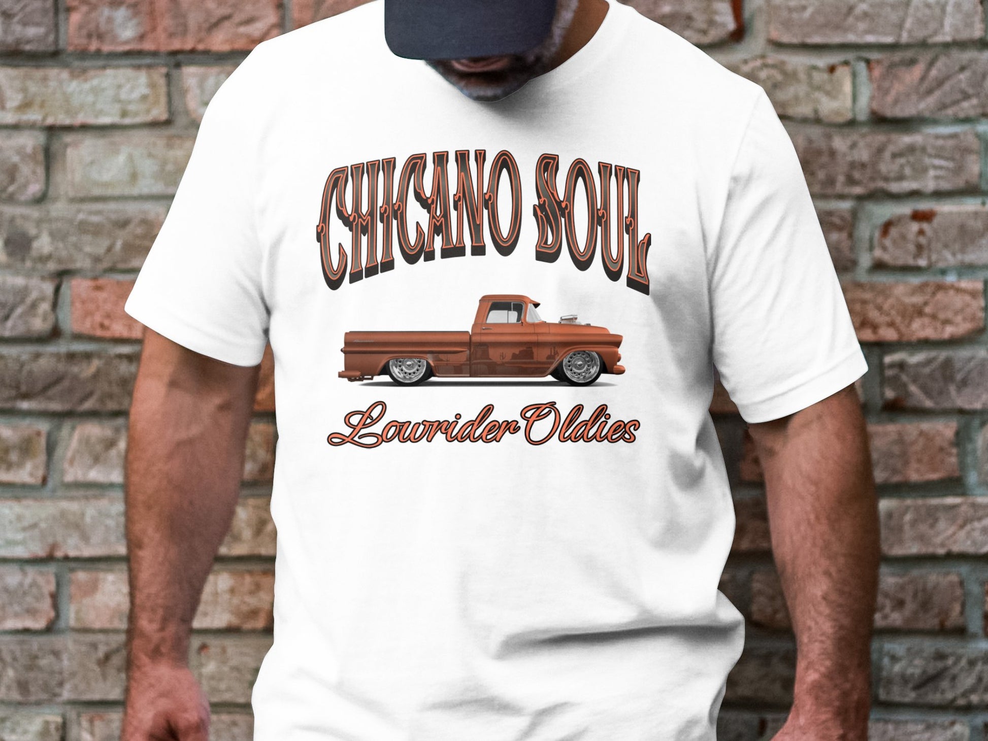 Chicano Soul Lowrider Oldies Vintage Truck Graphic Tee, Classic Car T-Shirt, Retro Style Apparel - Mardonyx XS / White
