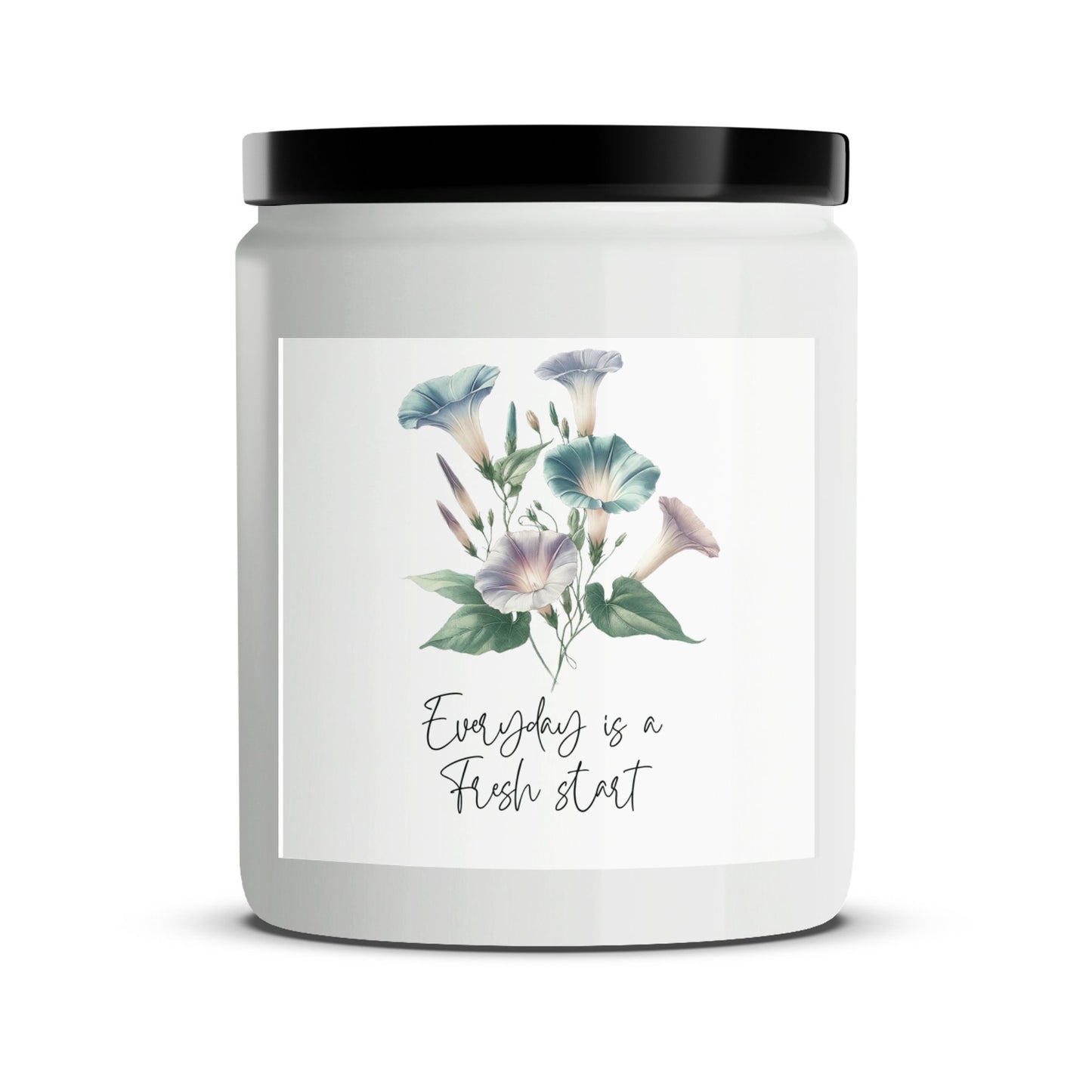 Floral Scented Candle, Everyday is a Fresh Start, Hand-poured Soy Candle, Relaxing Home Decor - Mardonyx