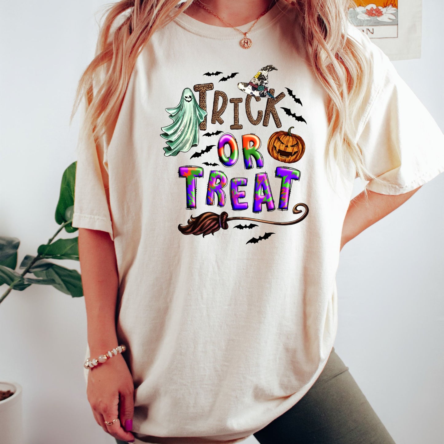 Women's Trick or Treat Halloween T-Shirt