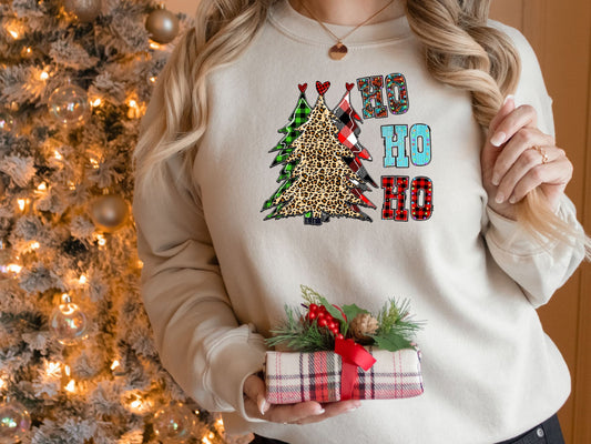 Christmas Plaid Buffalo Print Tree Sweatshirt, Merry Christmas Shirt, Christmas Family Shirt, Christmas Sweatshirt, Christmas Gift - Mardonyx Sweatshirt