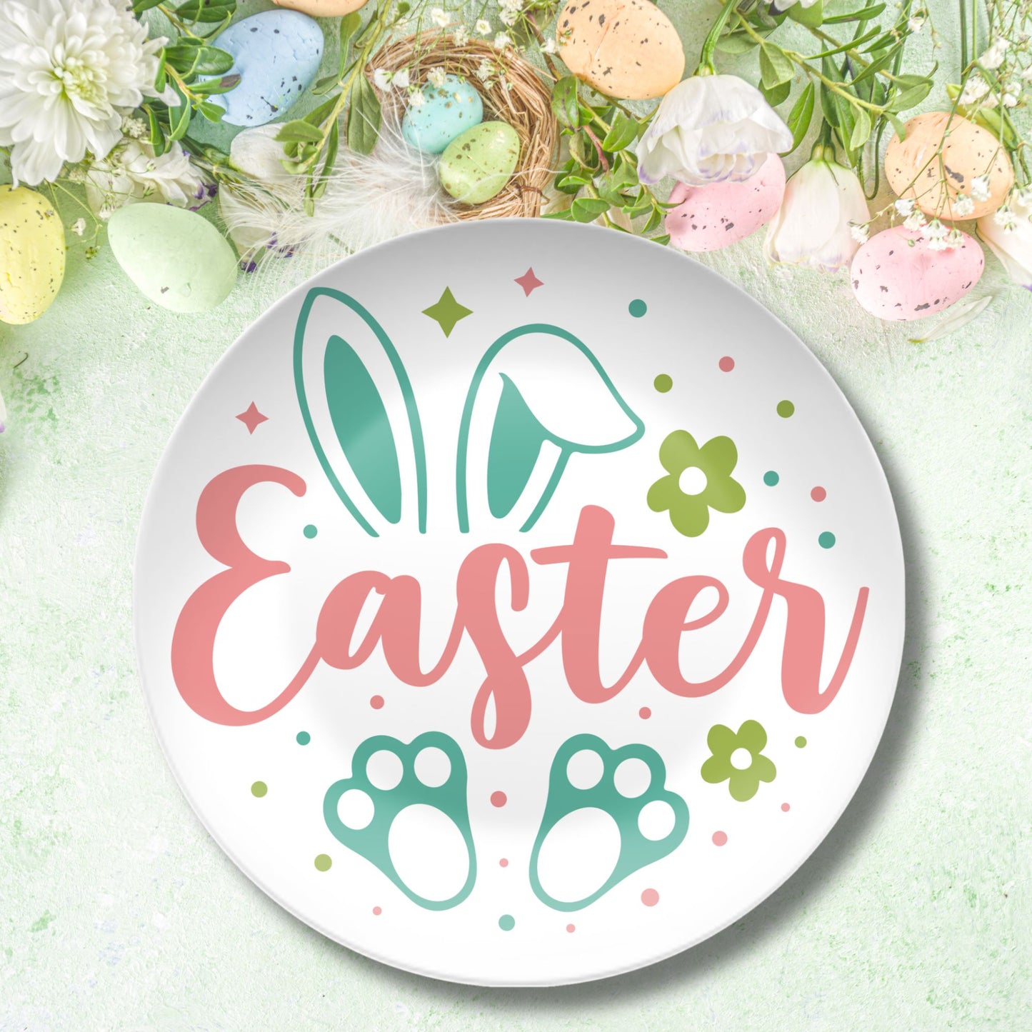 Happy Easter Kid's Non-Breakable BPA Free Plate