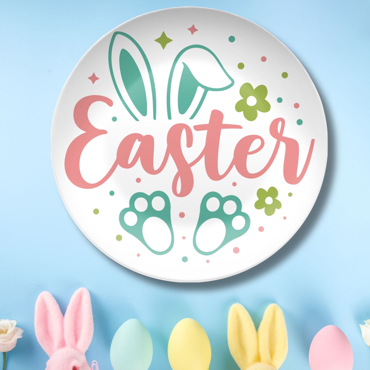 Happy Easter Kid's Non-Breakable BPA Free Plate