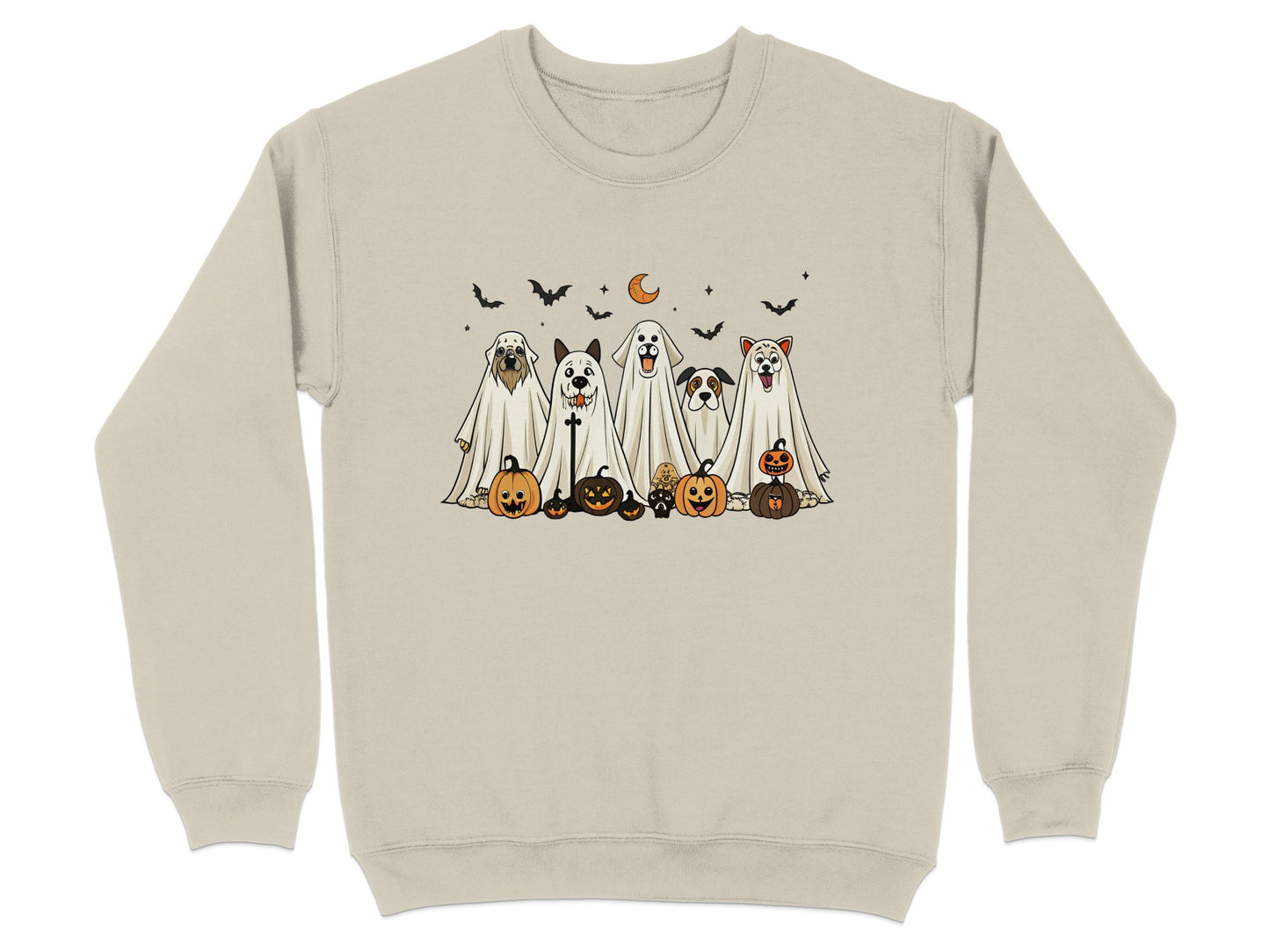 Halloween Ghost Dogs Graphic Sweatshirt product type