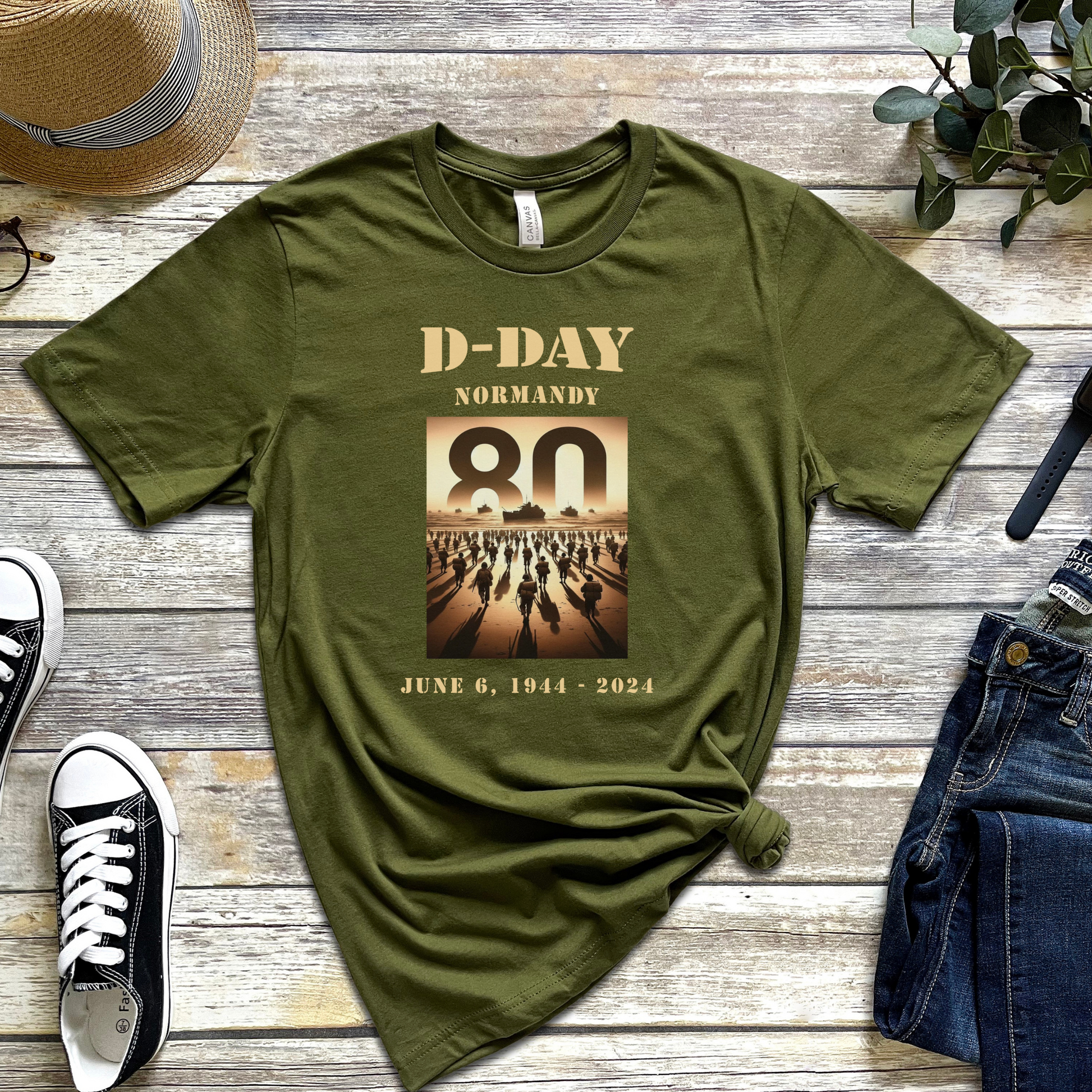 D-Day Normandy 80th Anniversary T-Shirt - Military History Tee - Mardonyx T-Shirt