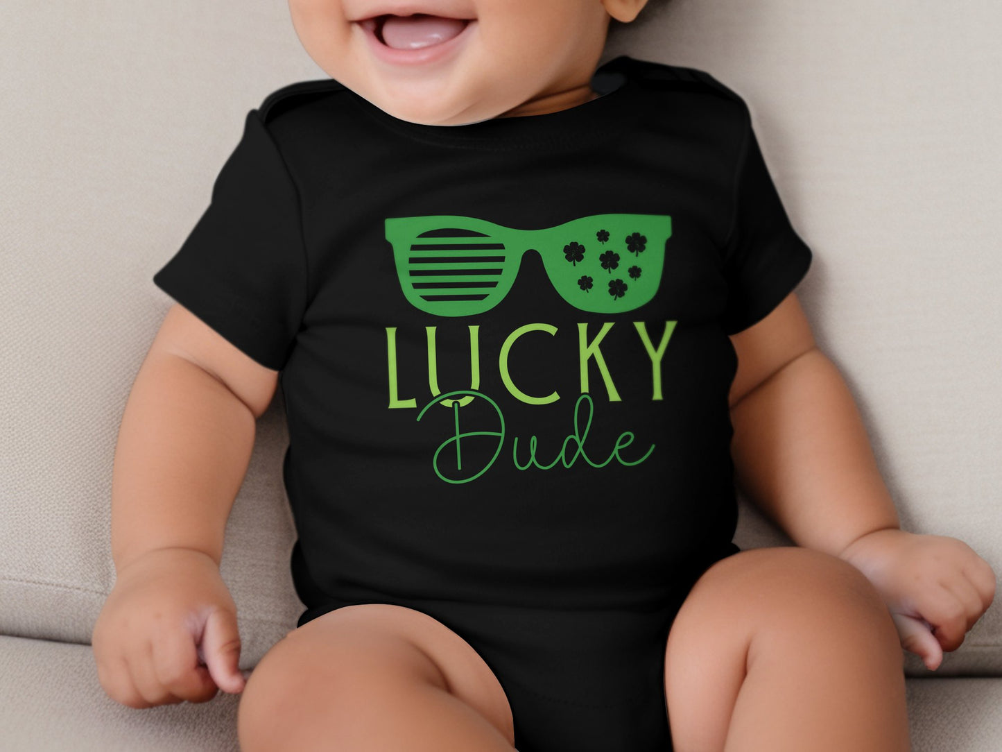 Lucky Dude St. Patrick's Day Baby Bodysuit - Mardonyx