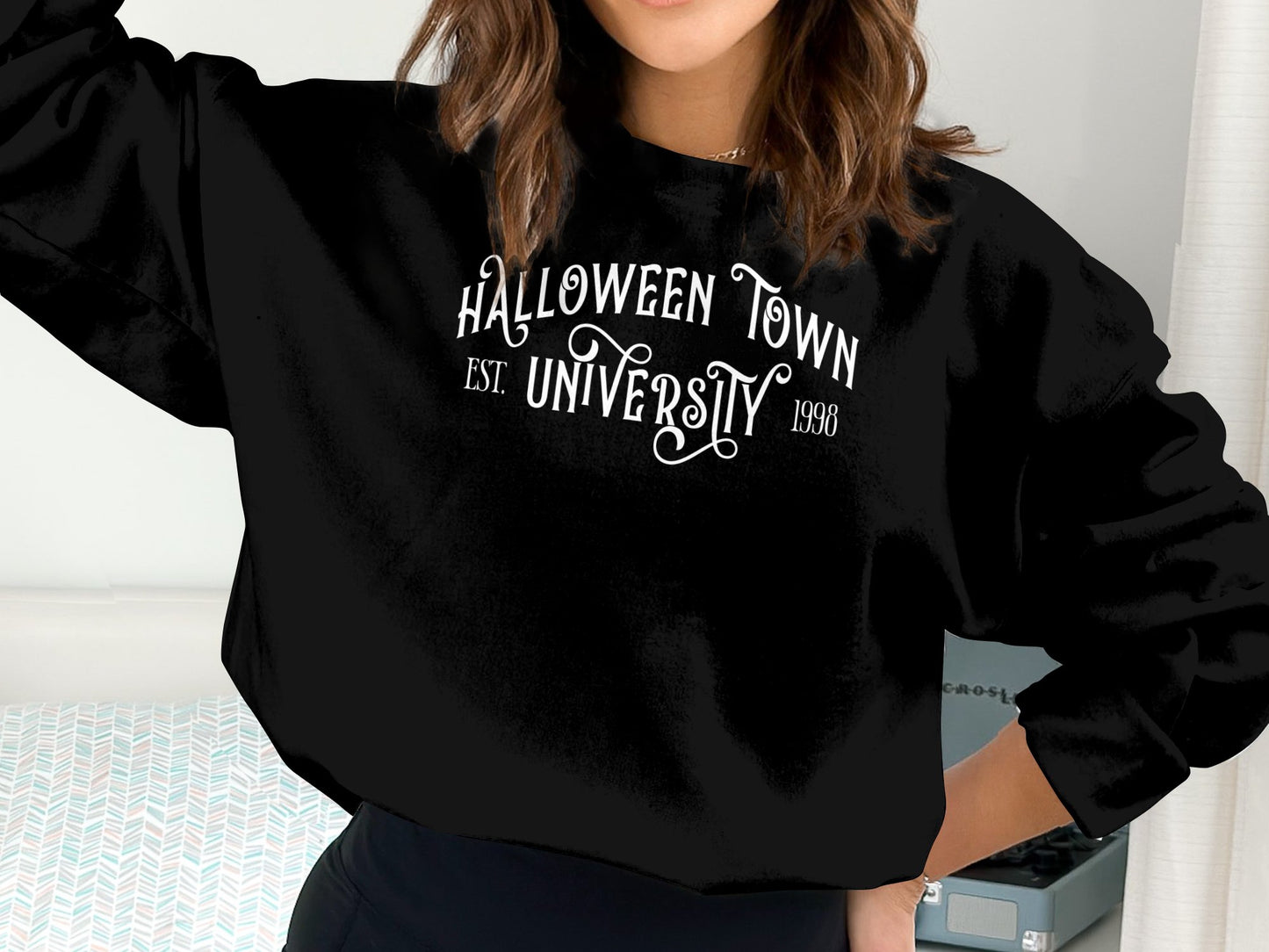 Halloween Town University Sweatshirt, Halloween Sweatshirt, Halloween Disney Shirt, Mickey Halloween Shirt - Mardonyx Sweatshirt