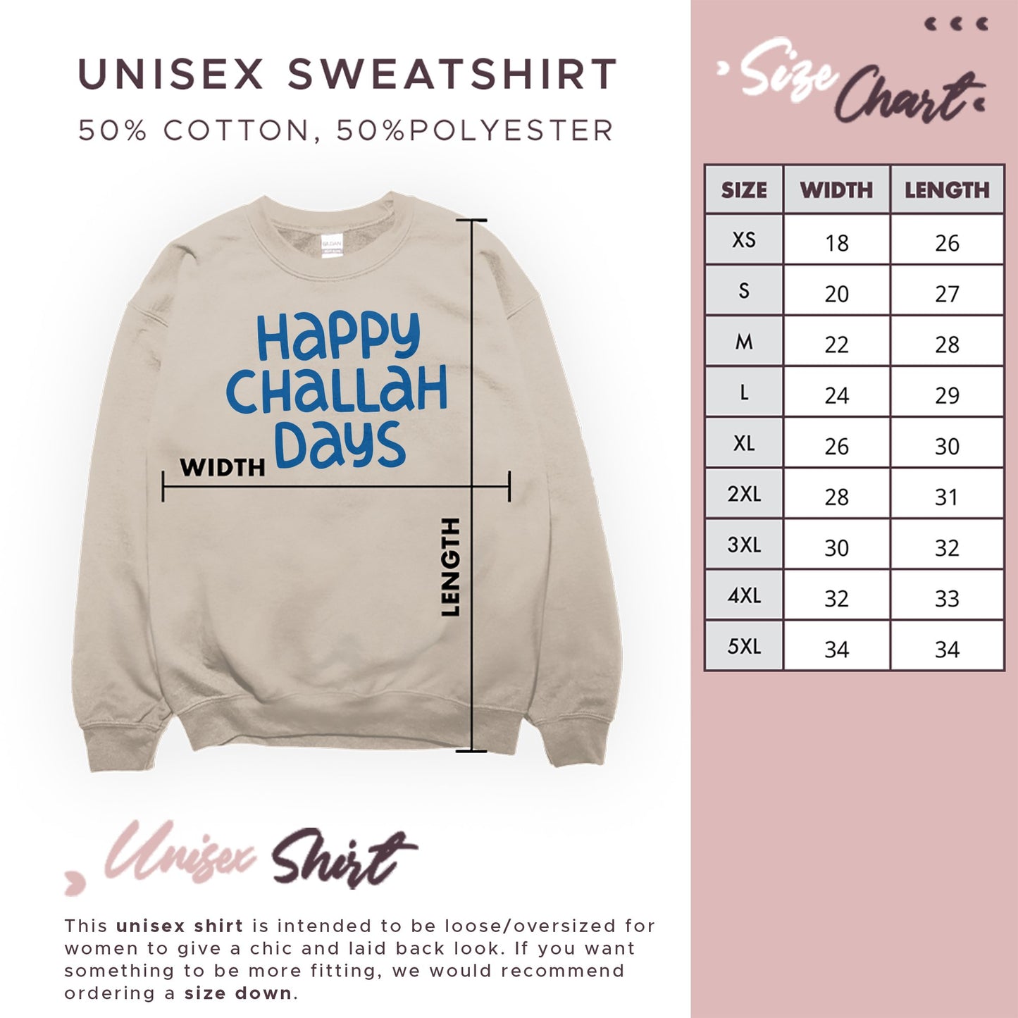 Hanukkah Sweatshirt, Happy Challah Days - Mardonyx Sweatshirt