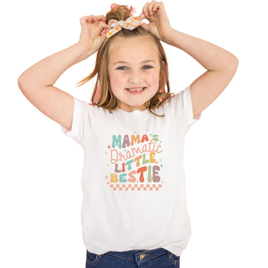 Mamas Dramatic Little Bestie T-Shirt, Mother's Day Gift, Funny Shirt Women, Mom Shirt, Mother to be Gift, New Mom shirt Women - Mardonyx T-Shirt