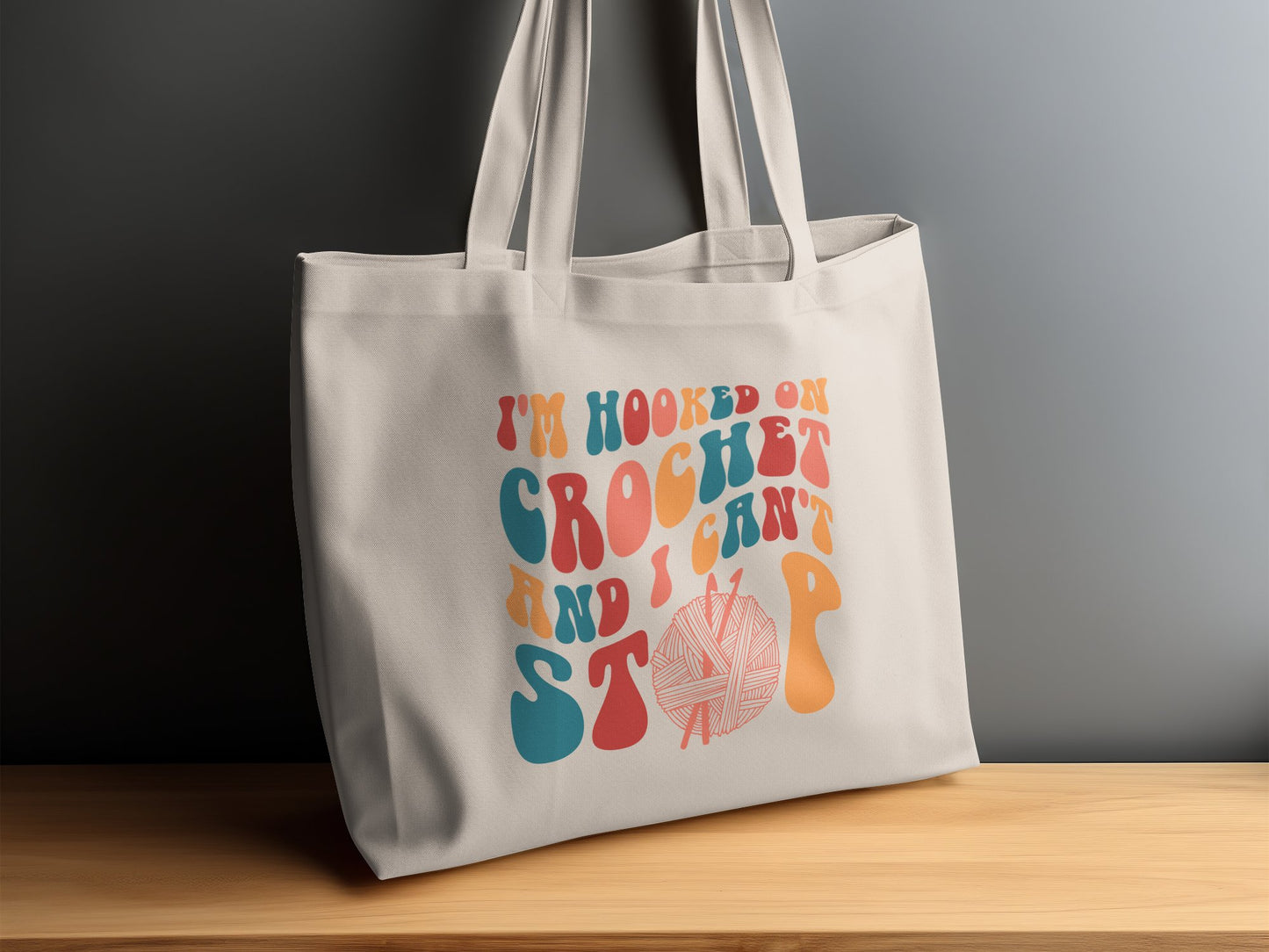 Crocheter Gift, Crocheting Yarn Tote Bag, Project Bag, Gift for Crocheter, Hobby Craft Bag - Mardonyx Bags