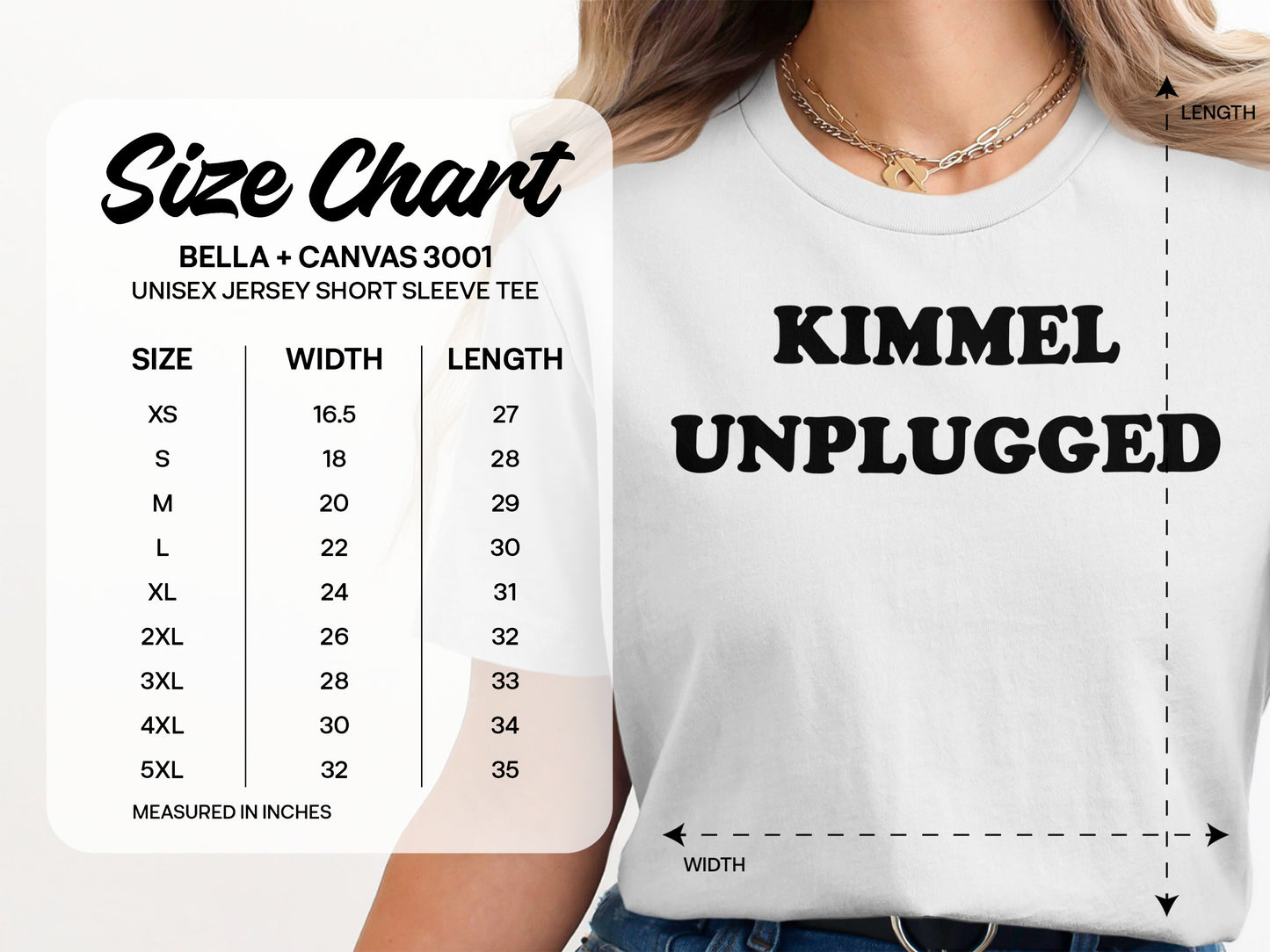 Kimmel Unplugged Unisex Jersey Short Sleeve Tee product type