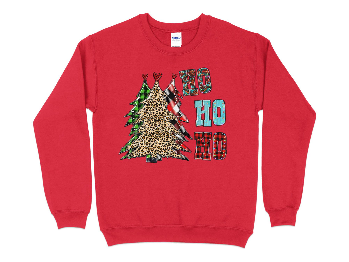 Christmas Plaid Buffalo Print Tree Sweatshirt, Merry Christmas Shirt, Christmas Family Shirt, Christmas Sweatshirt, Christmas Gift - Mardonyx Sweatshirt S / Red