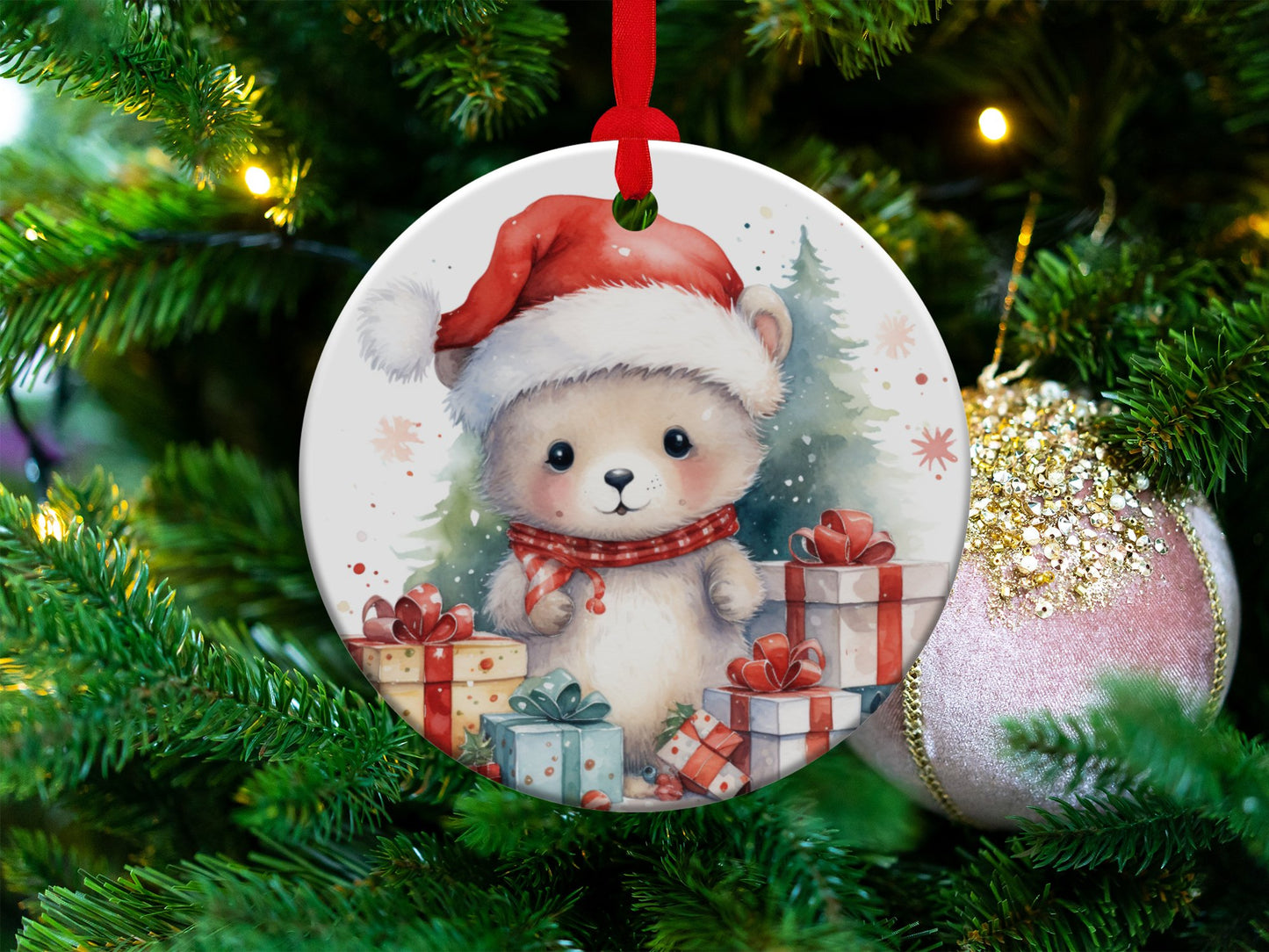 Baby Bear Christmas Ornament - Mardonyx Ornament