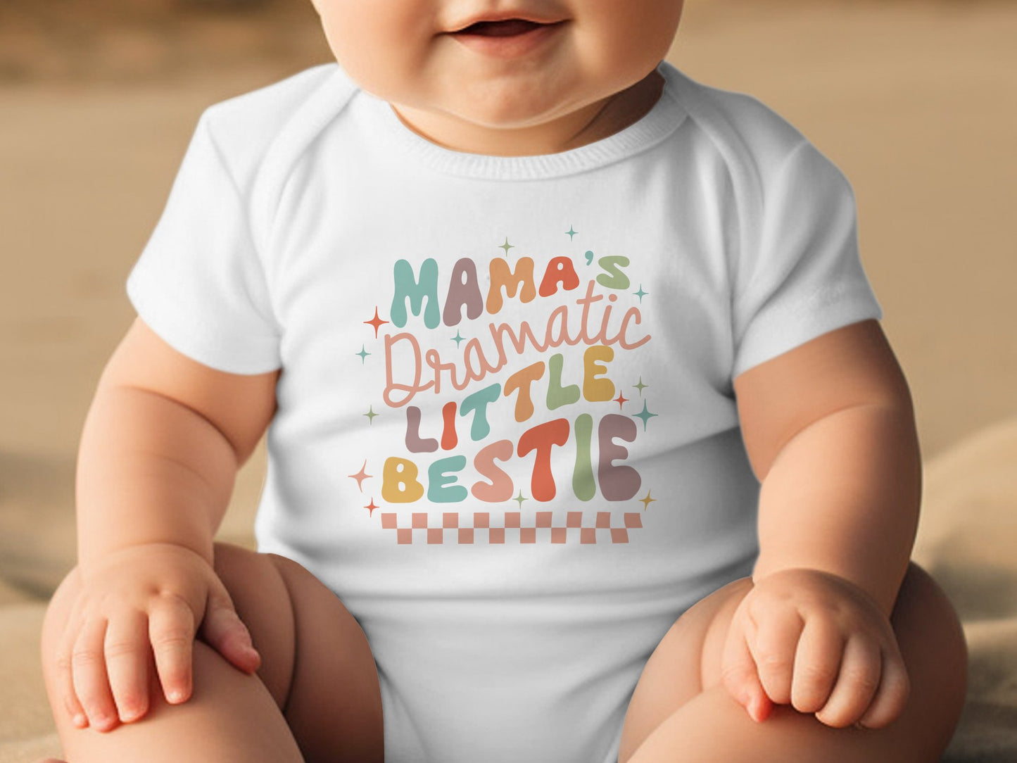 Mamas Dramatic Little Bestie T-Shirt, Mother's Day Gift, Funny Shirt Women, Mom Shirt, Mother to be Gift, New Mom shirt Women - Mardonyx T-Shirt