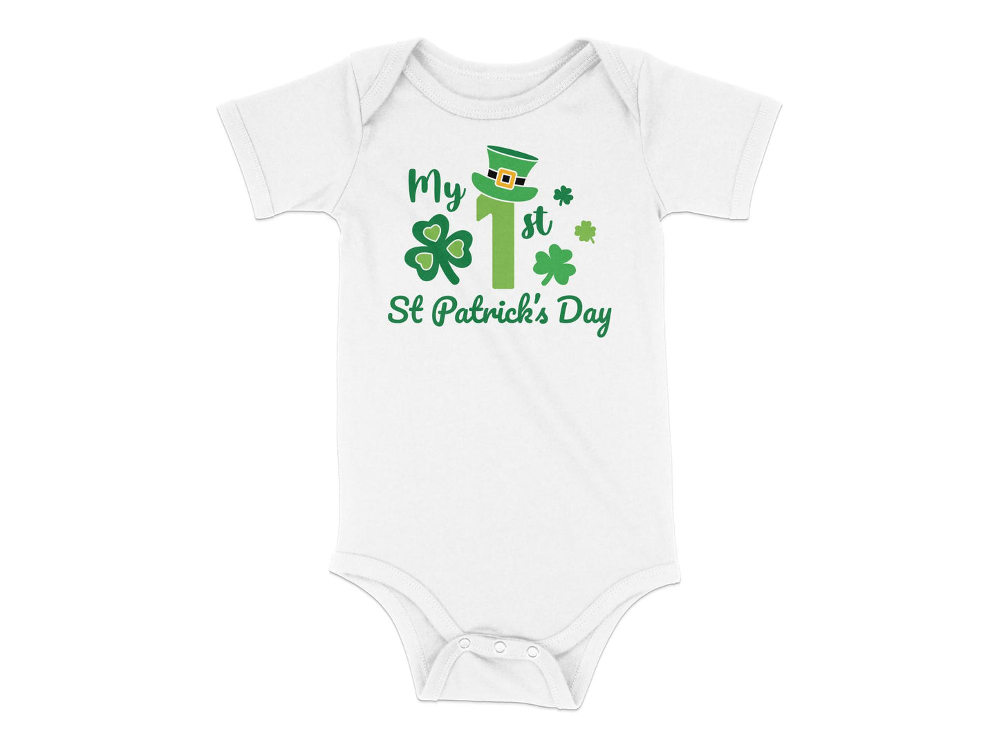 Baby's First St. Patrick's Day Bodysuit - Mardonyx T-Shirt 24M / White