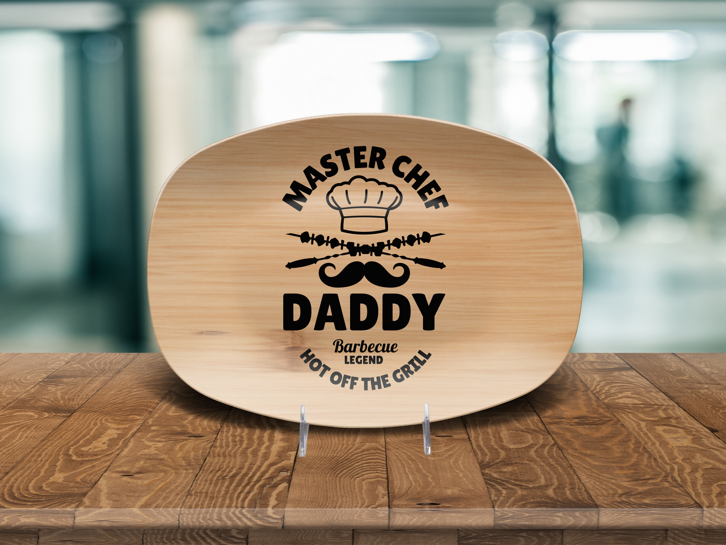 Personalized Platter - Custom Barbecue Platter - Grilling Gift for Dad, Grandpa, Uncle