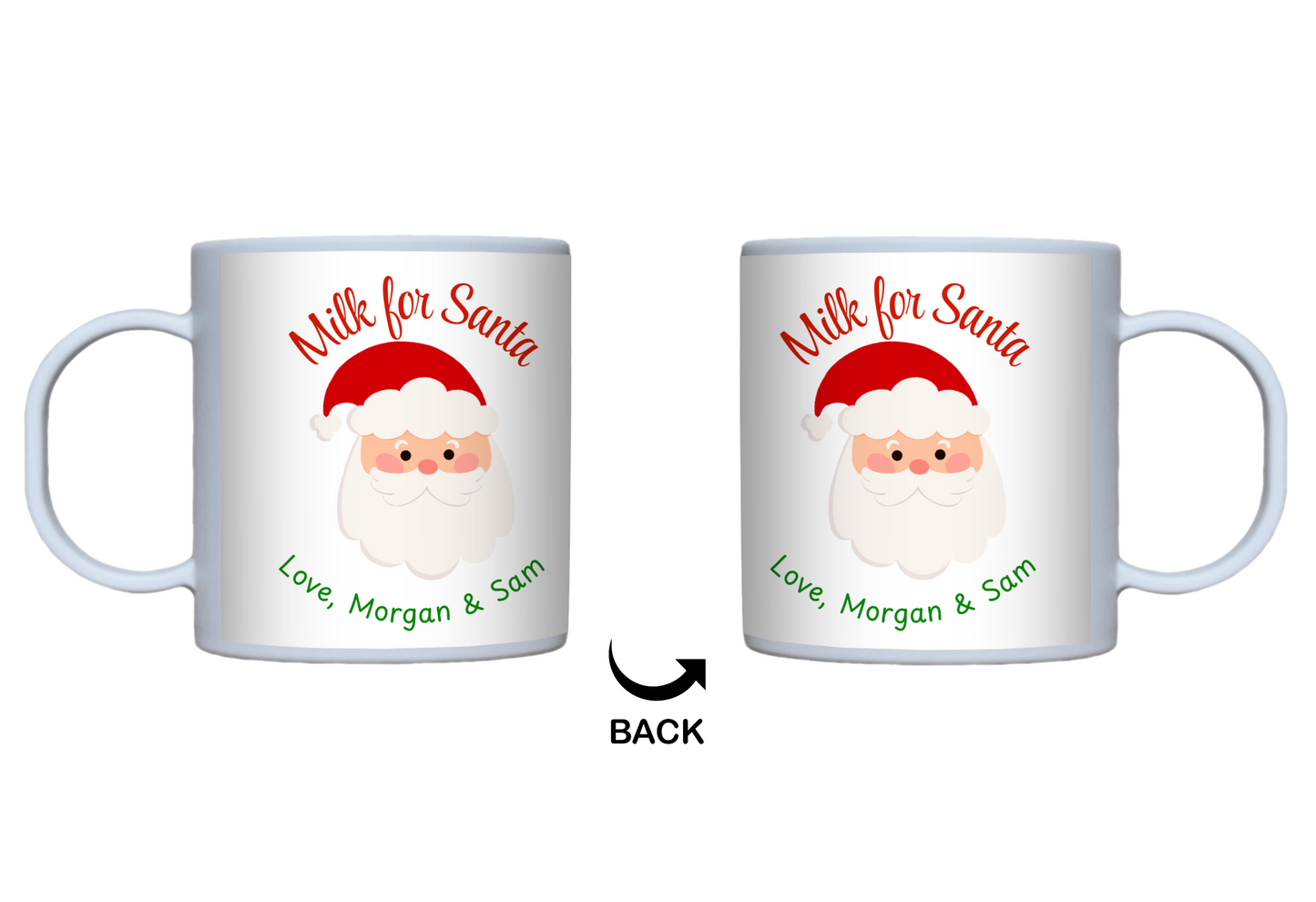 Personalized Milk for Santa Unbreakable Mug - Christmas Eve Cup