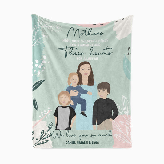 Personalized Mother's Day Photo Blanket