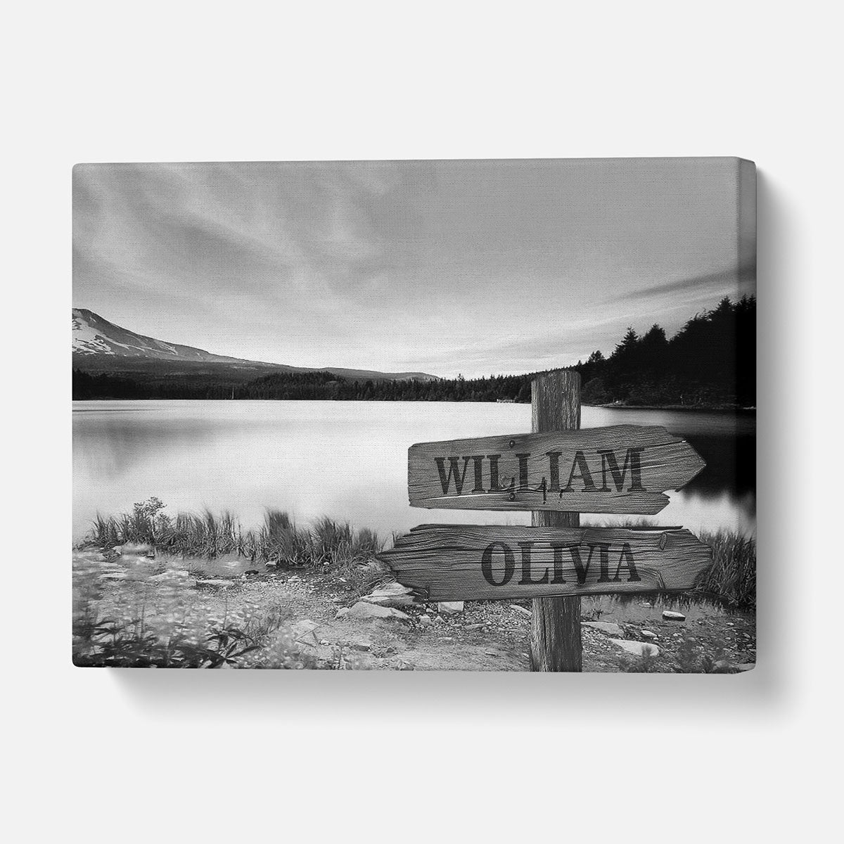 Custom Multiple Names Mountain Canvas - Mardonyx Artwork