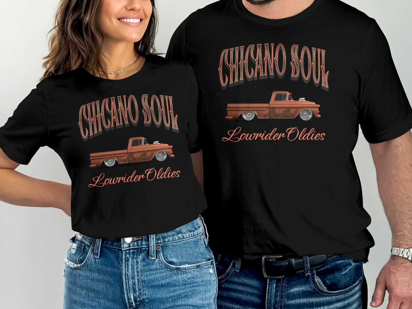 Chicano Soul Lowrider Oldies Vintage Truck Graphic Tee, Classic Car T-Shirt, Retro Style Apparel - Mardonyx XS / Black
