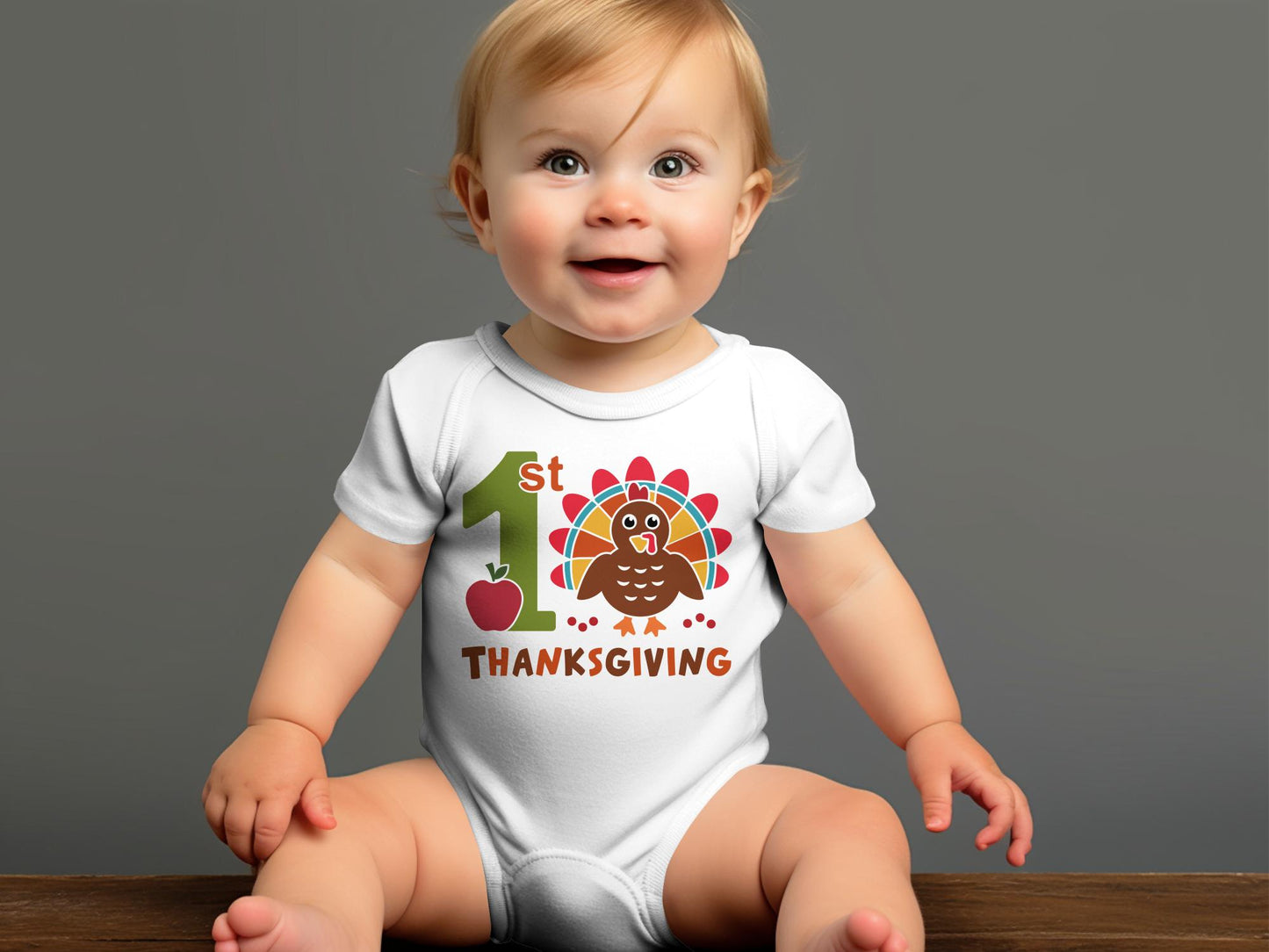 First Thanksgiving Baby Bodysuit - Mardonyx T-Shirt