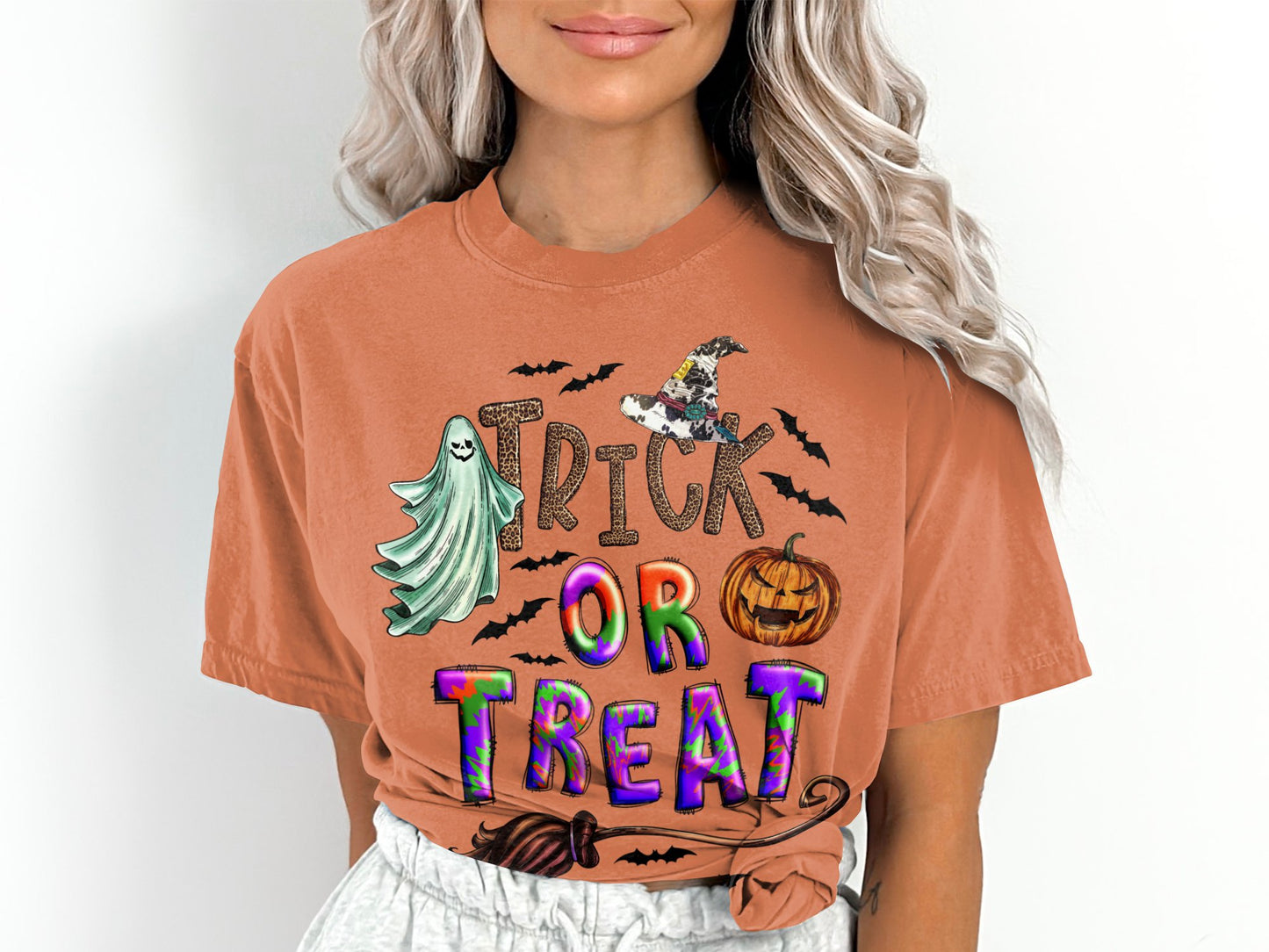 Women's Trick or Treat Halloween T-Shirt