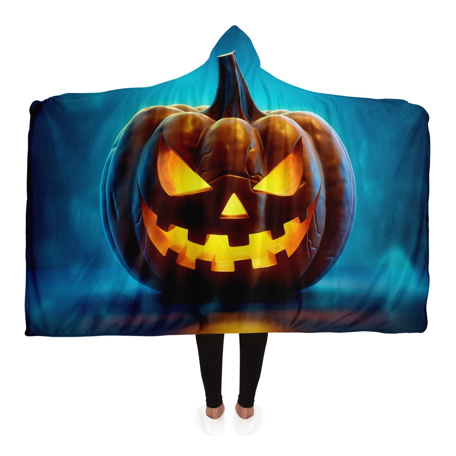 Halloween Hooded Blanket, Mystical Pumpkin Halloween Blanket - Mardonyx Blanket Adult / Premium Sherpa