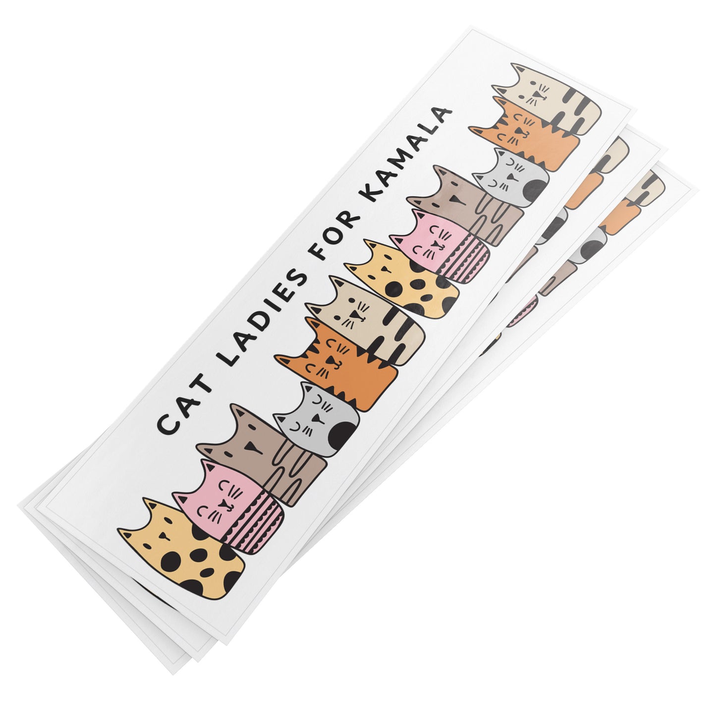 Cat Ladies for Kamala Vinyl Car Bumper Sticker