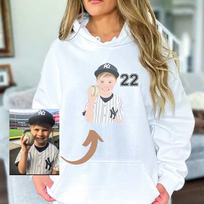 Custom Baseball Mom Hoodie Sweatshirt