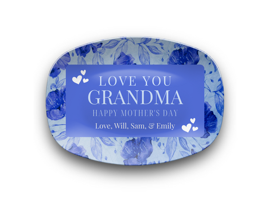 Gift for Grandma - Personalized Mother's Day Platter