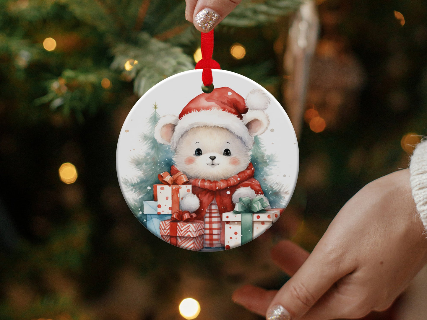 Baby Bear Christmas Ornament - Mardonyx Ornament